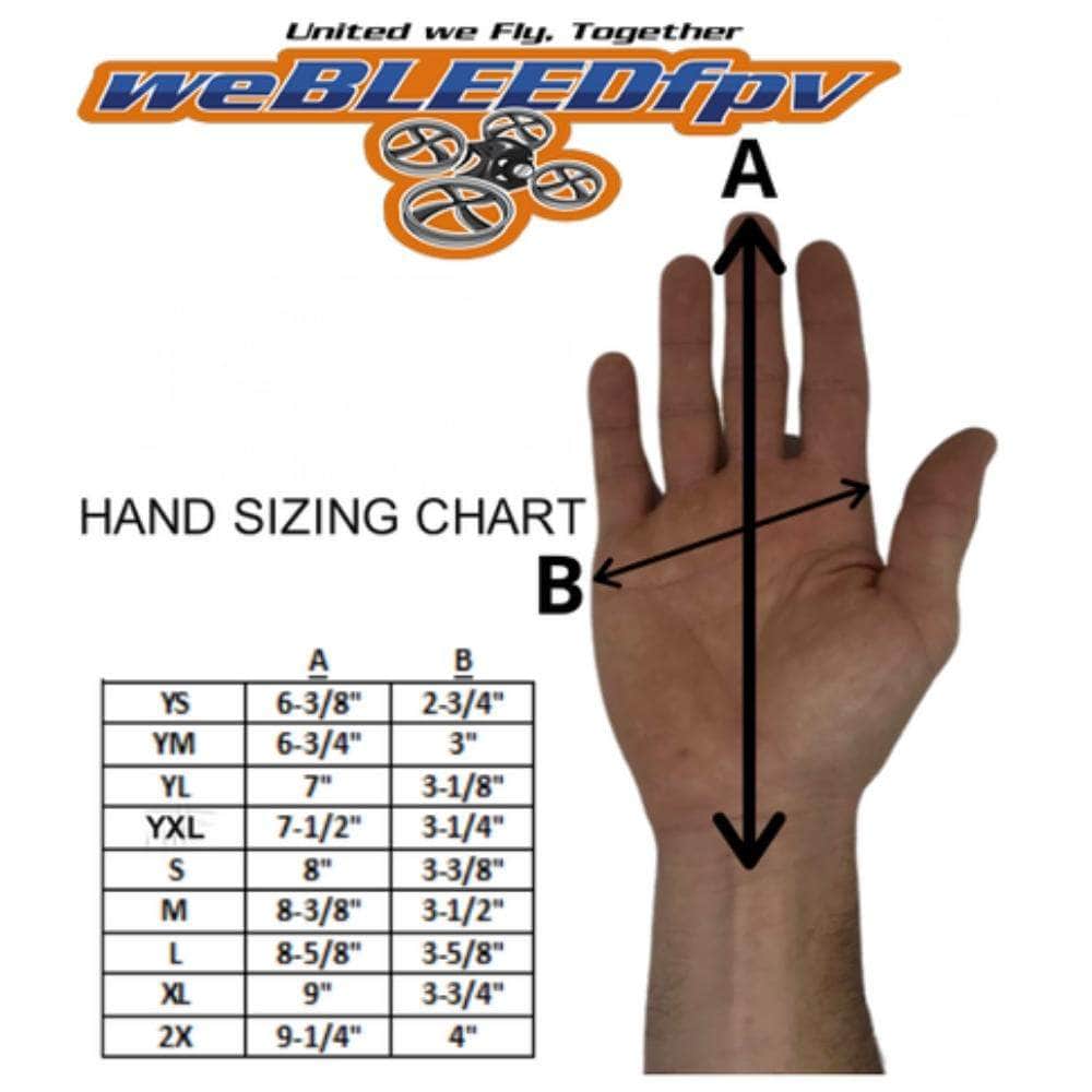  weBLEEDfpv Drone Racing Gloves、mySite、merchandisen