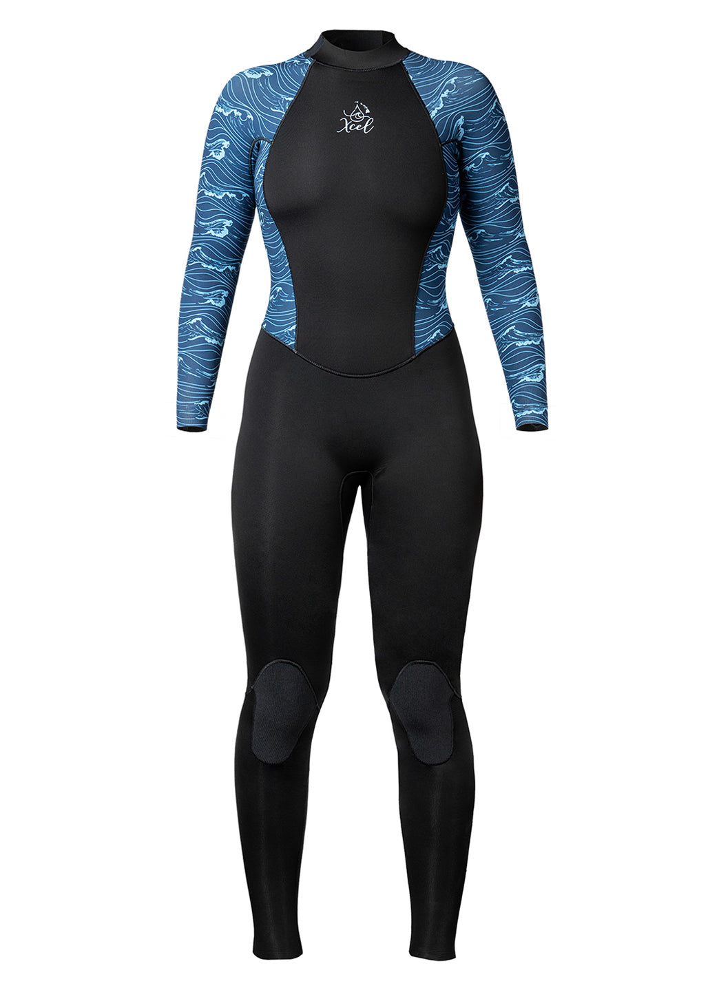 Xcel Women's 4/3mm Ocean Ramsey Water Inspired Axis Back Zip Full Wetsuit、mySite、noshort
