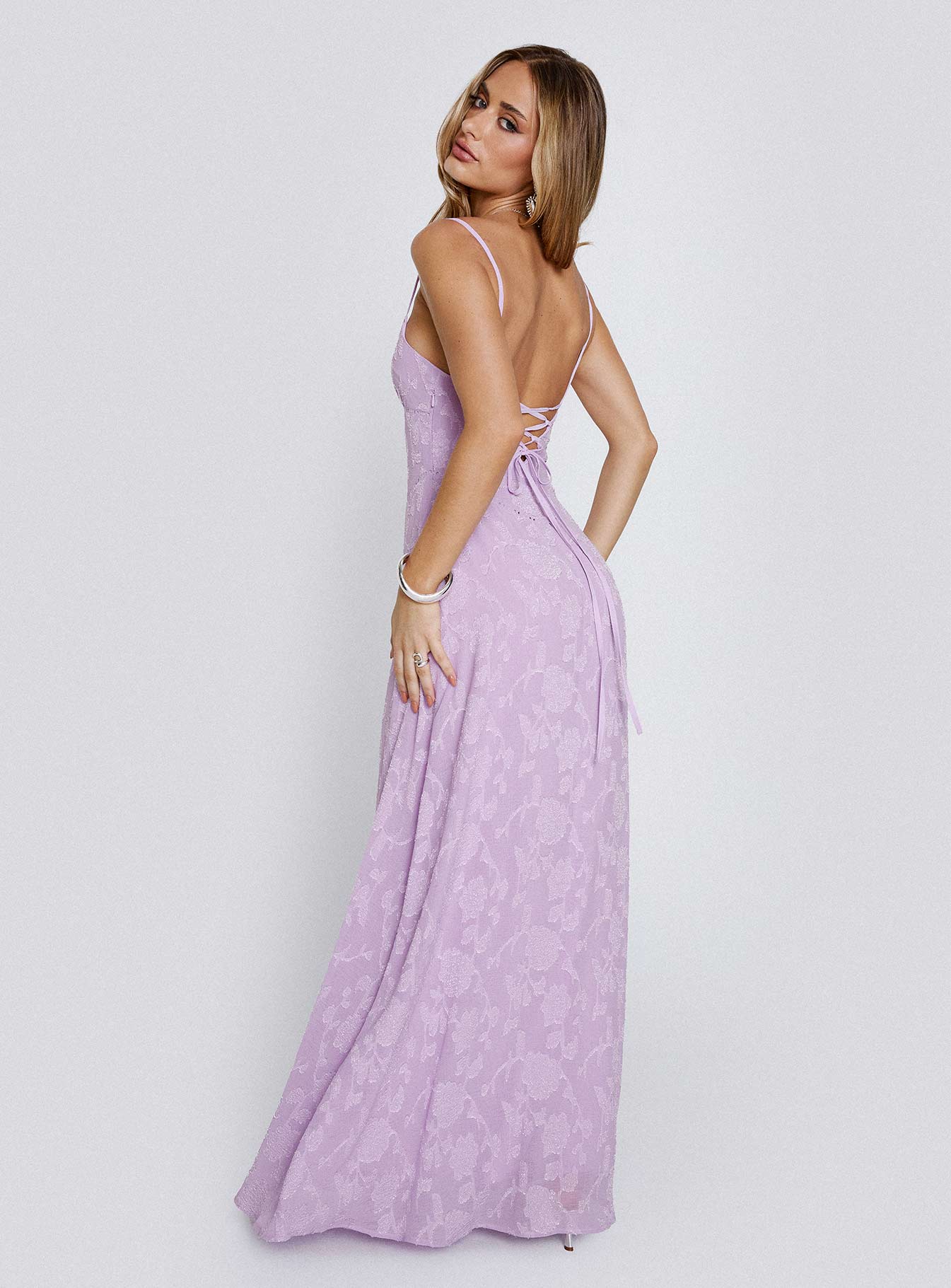 South Of France Maxi Dress Lilac、mySite、solidvoid
