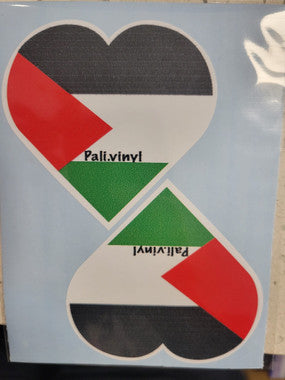 Palestine 2 Heart Decal、mySite、topwebapps
