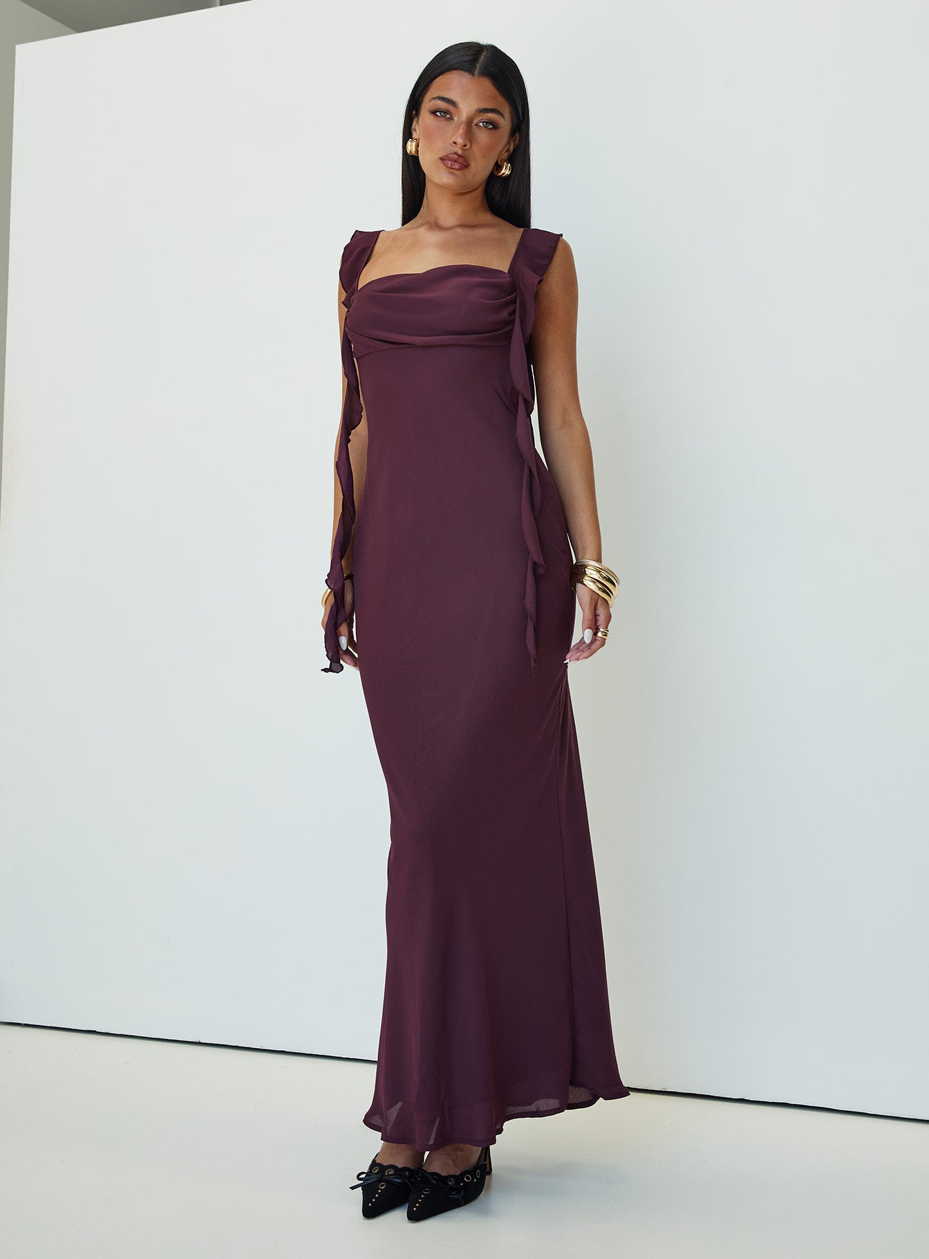 Lanai Maxi Dress Plum、mySite、solidvoid