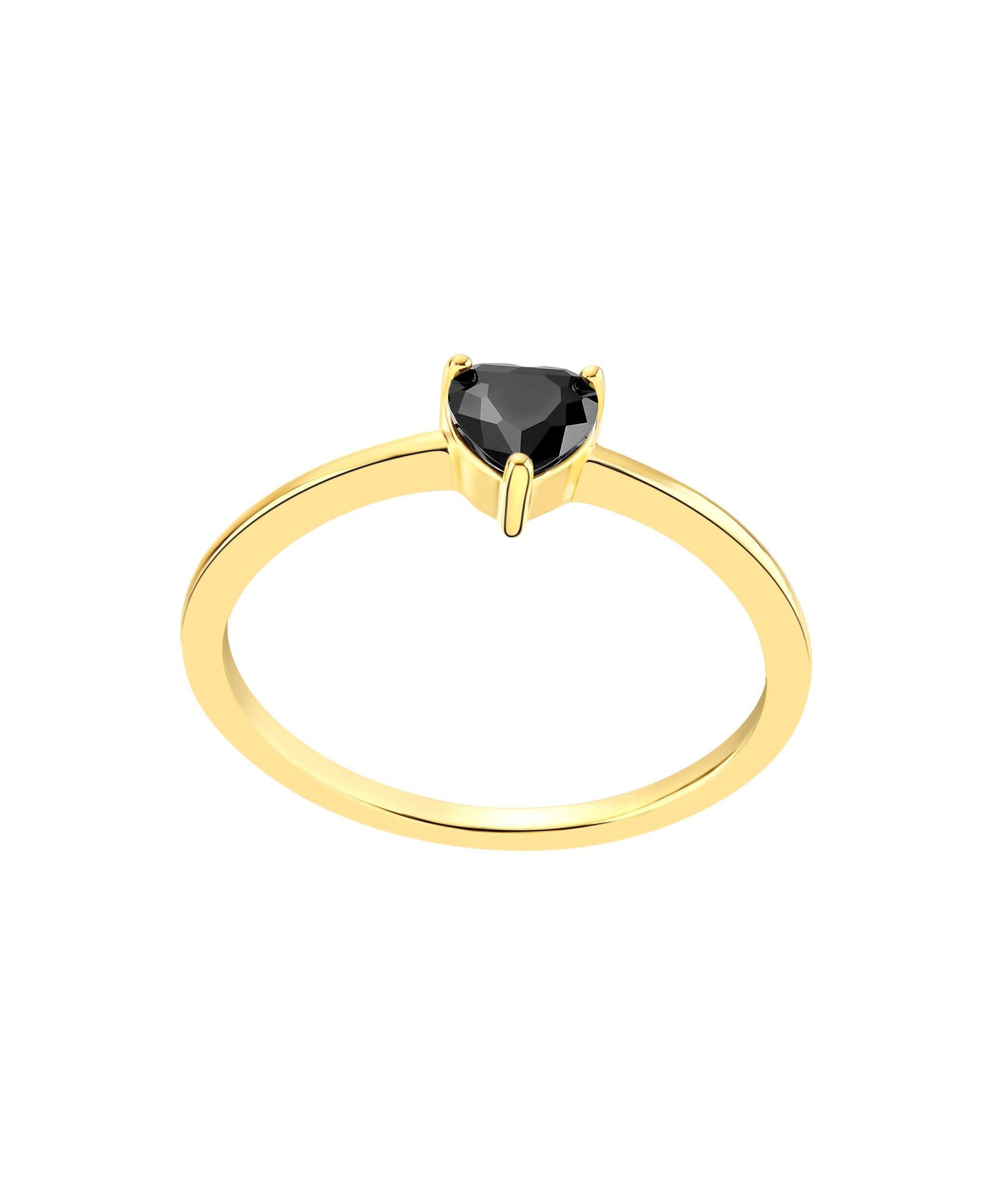Luv Ring Black 18ct Gold Plated、mySite、botmansion