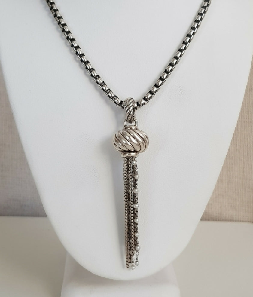 David Yurman Sculpted Pearl Tassel Pendant、mySite、hinf8tx79