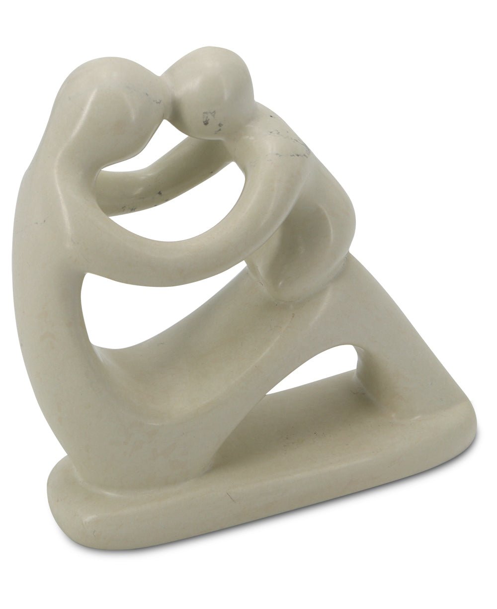 Abstract Mother and Baby Soapstone Statue, Crafted in Kenya、mySite、topwebapps