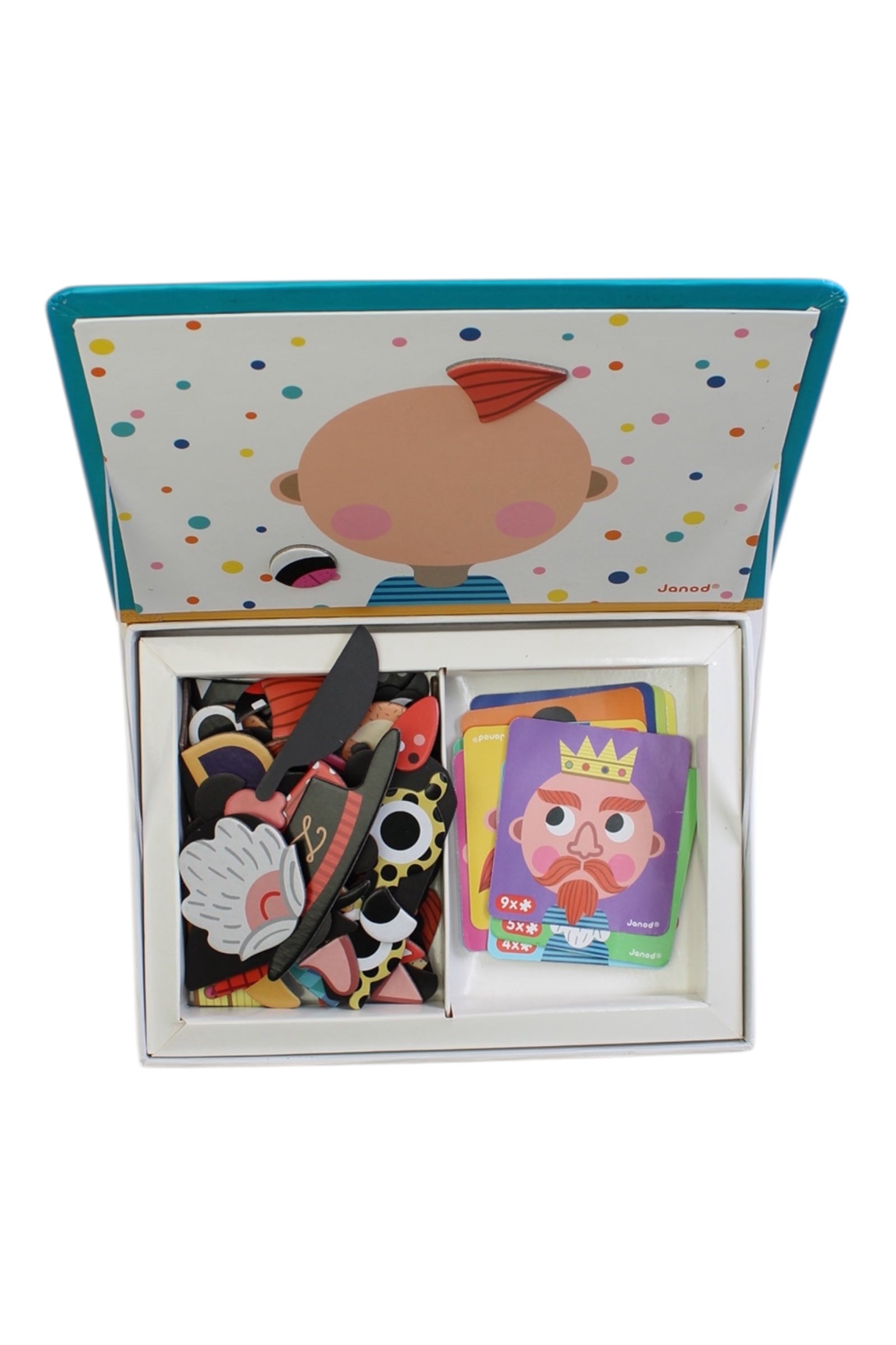 Janod Magnetibook Crazy Faces 3-8Y、mySite、g9winljtr