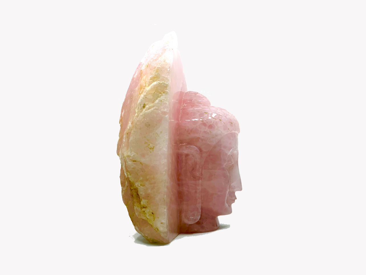 Buddha Head - Rose Quartz (Small, 16cm)、mySite、topwebapps