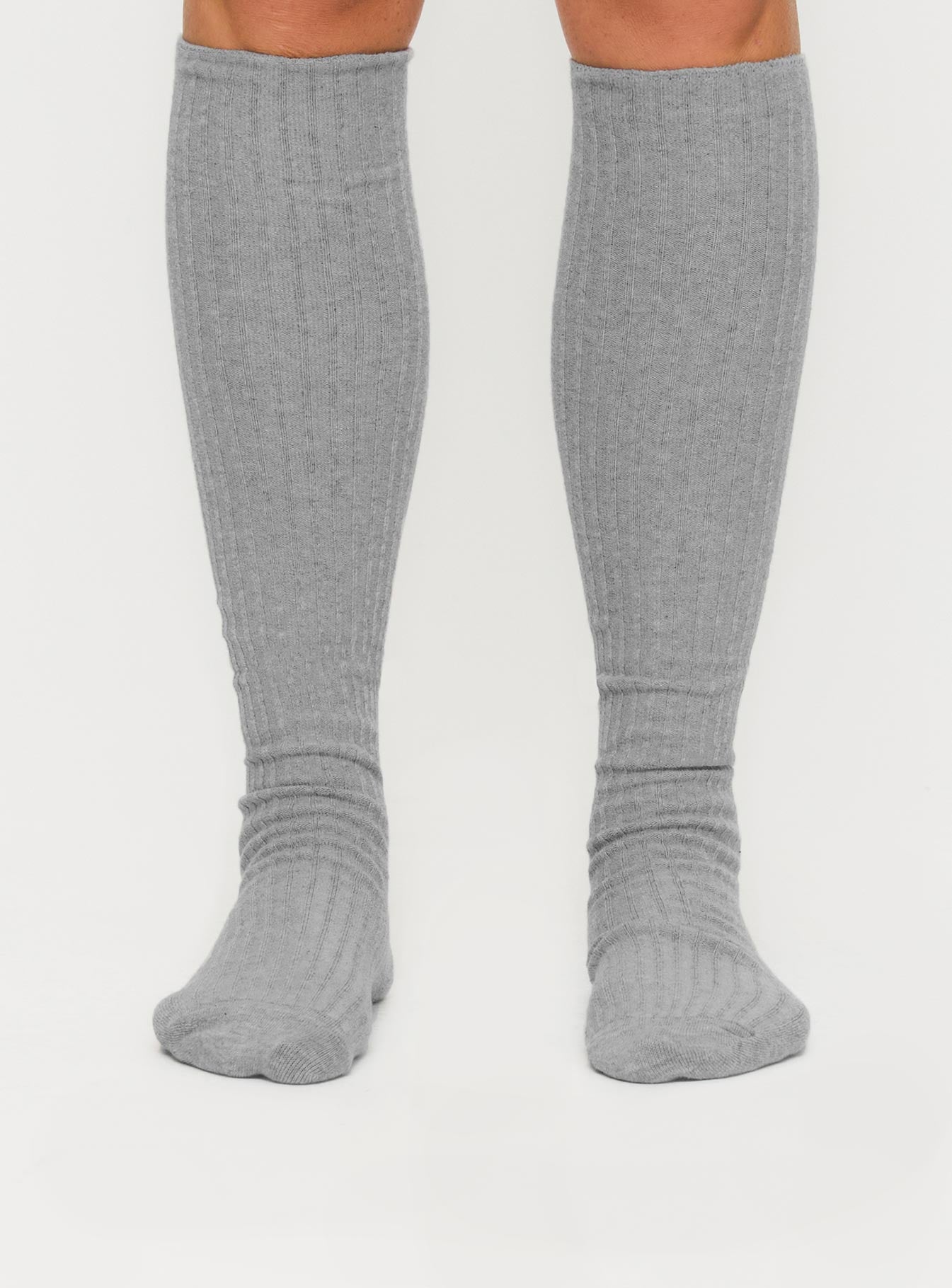 Apatow Knee High Socks Grey、mySite、solidvoid