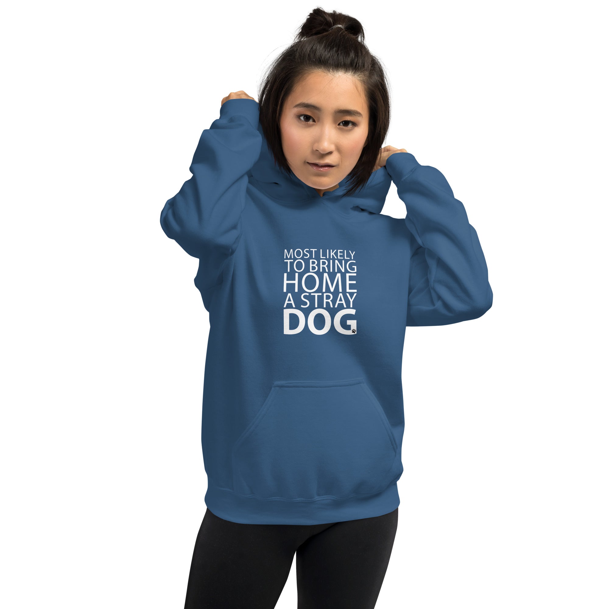 Most Likely To Bring Home A Stray Dog Hoodie、mySite、camillekostekn