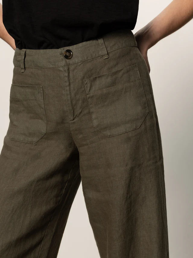 Sanctuary Linen Marine Wide Leg、mySite、noshort