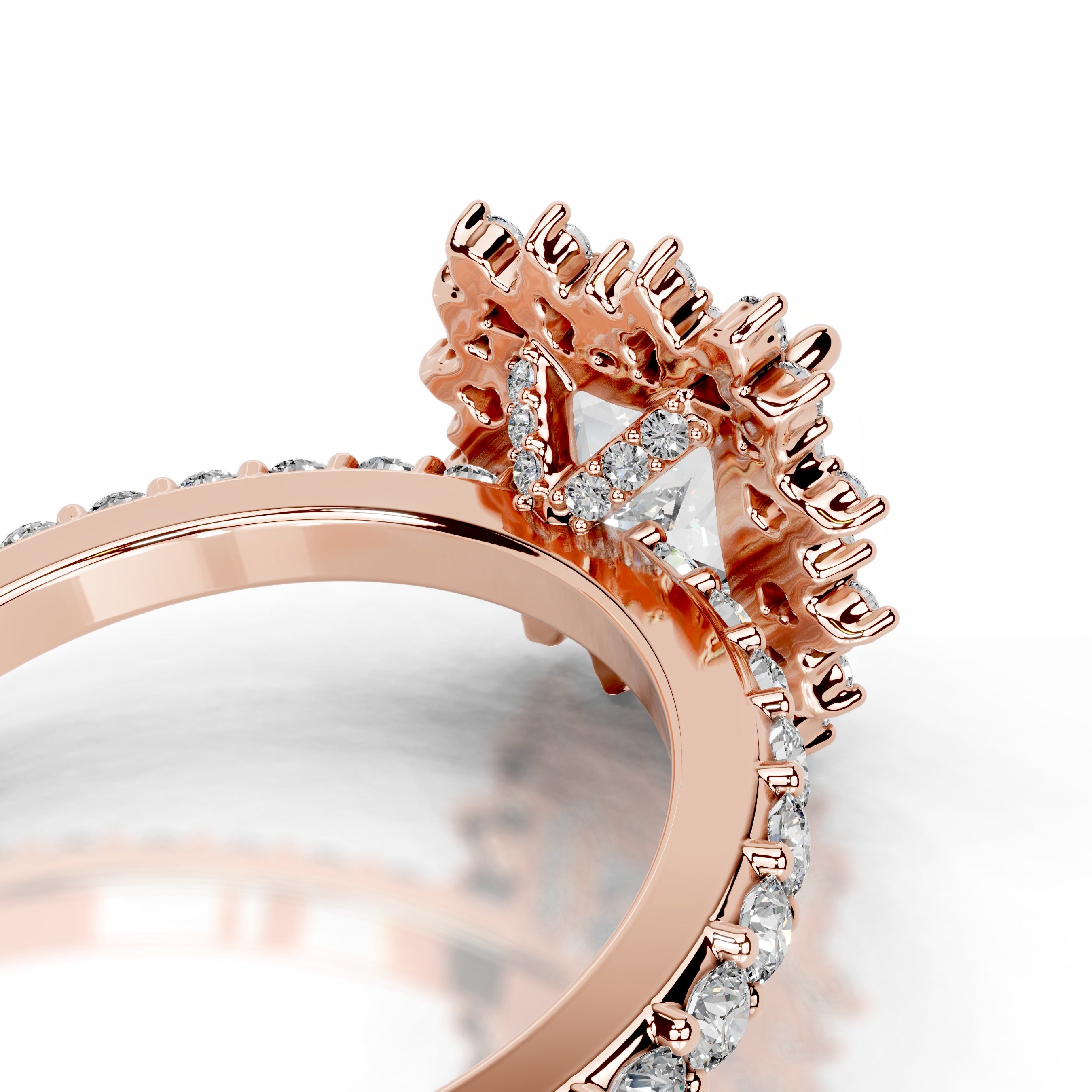 Gyda Lab Grown Diamond Ring - 14K Rose Gold、mySite、hinf8tx79