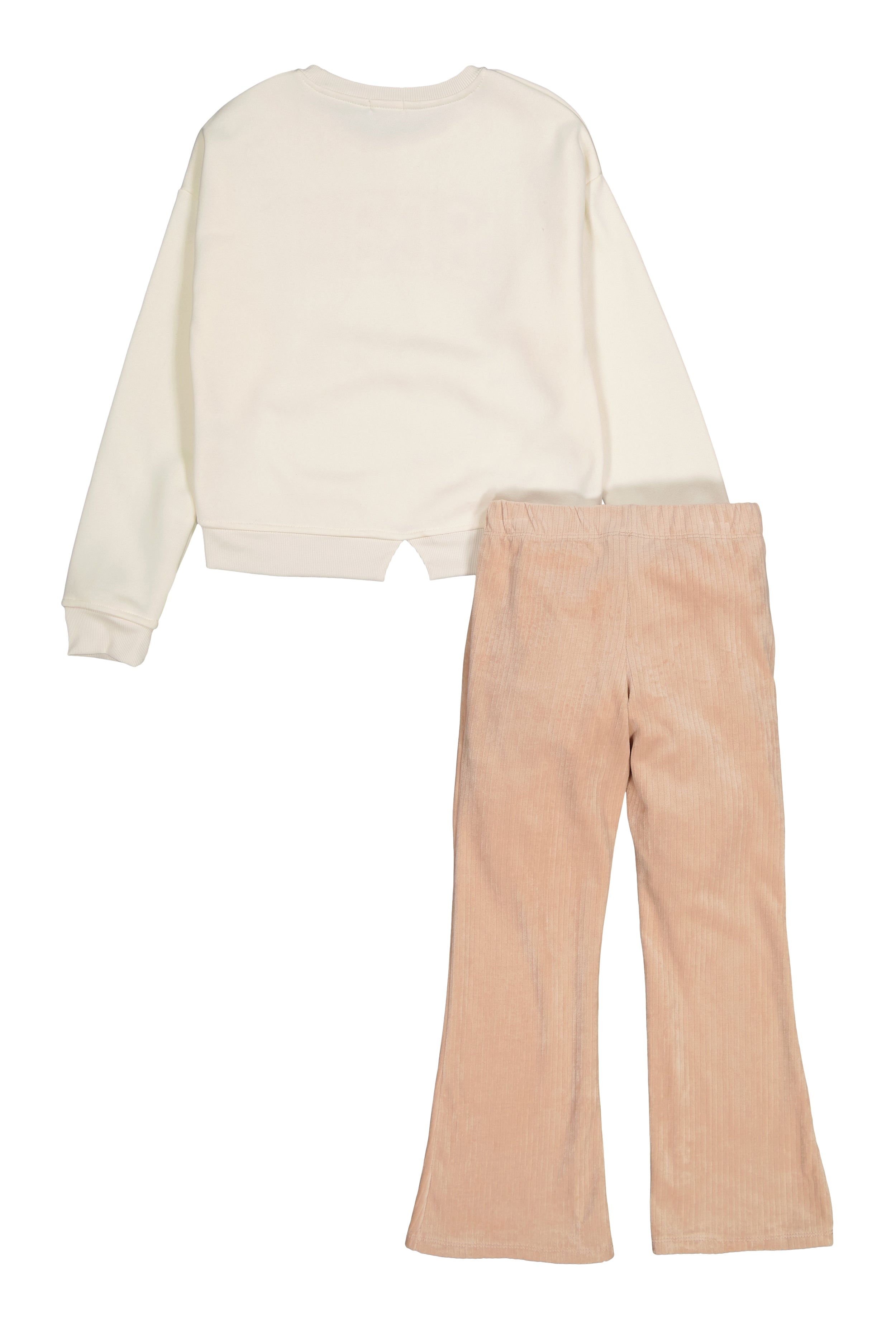 Girls Bebe Pullover Sweatshirt and Velour Pants、mySite、camillekostekn