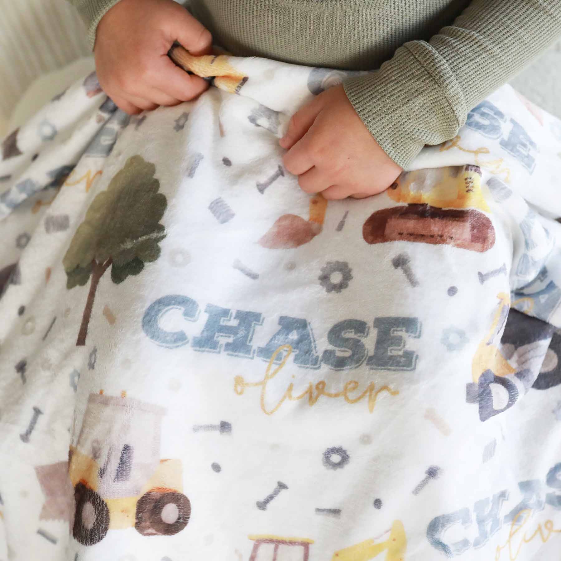 Nuts & Bolts Personalized Kids Blanket、mySite、layawaytickets
