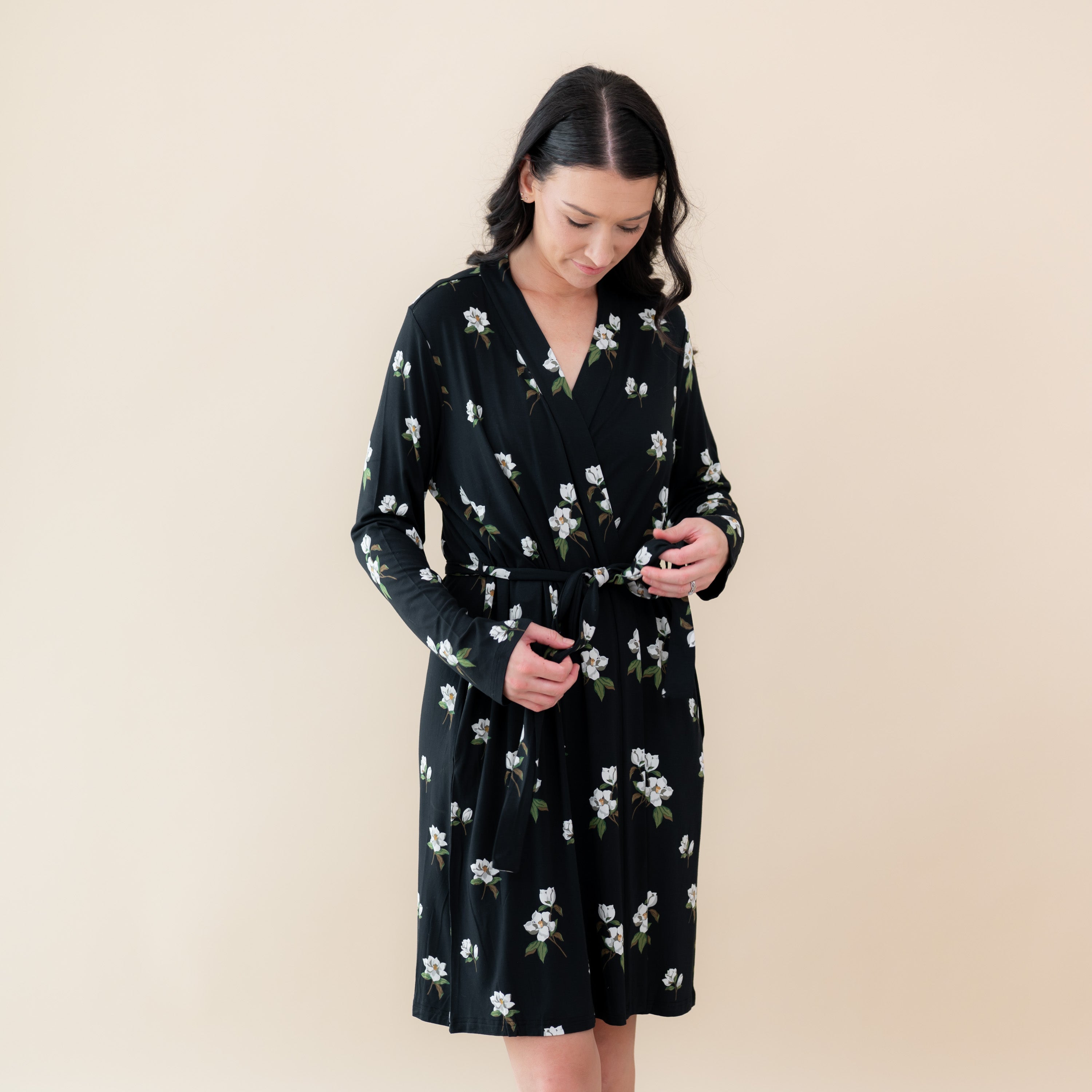  Women’s Lounge Robe in Big Midnight Magnolia、mySite、layawaytickets
