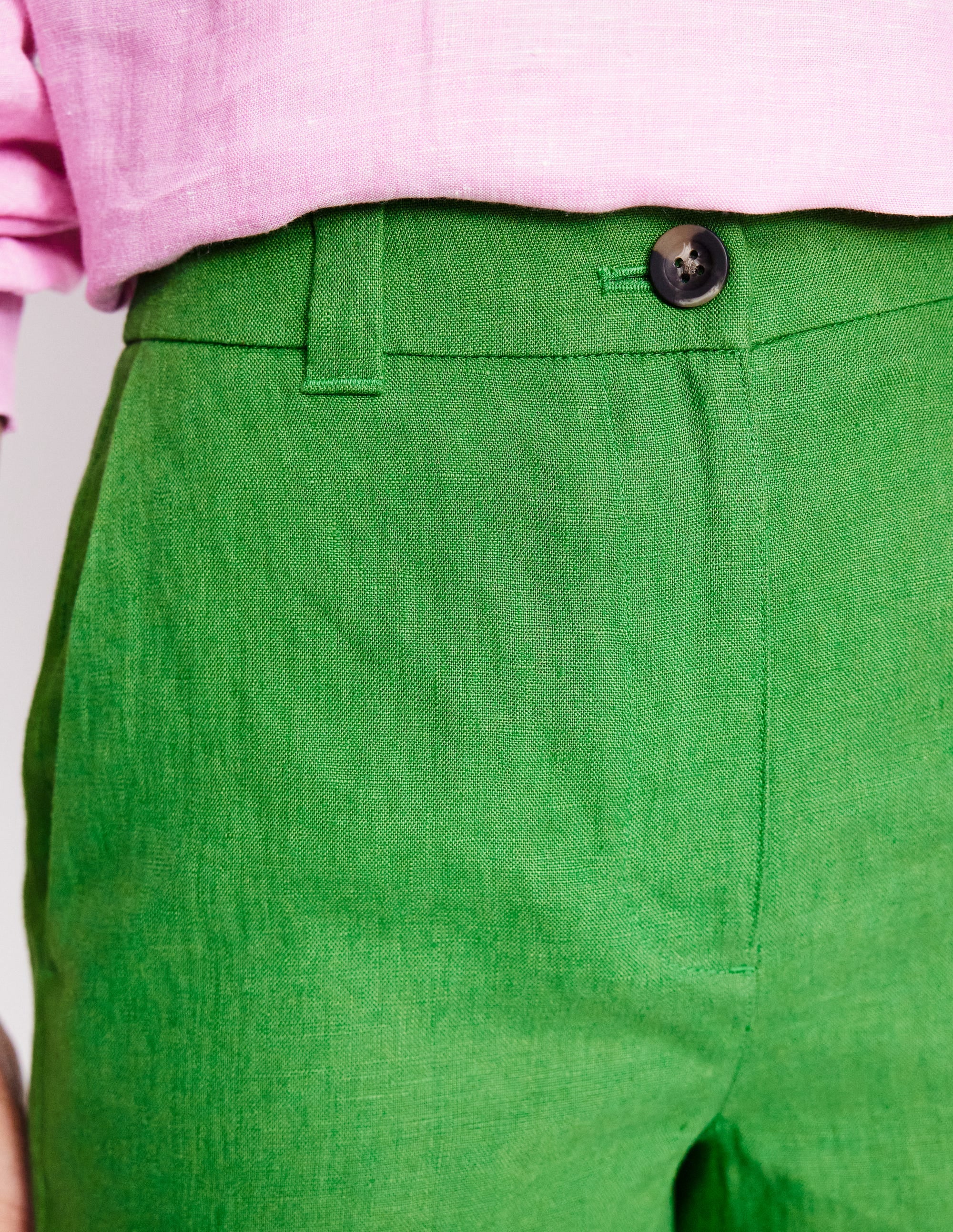  Westbourne Linen Shorts-Paradise Green、mySite、ashleygrahame