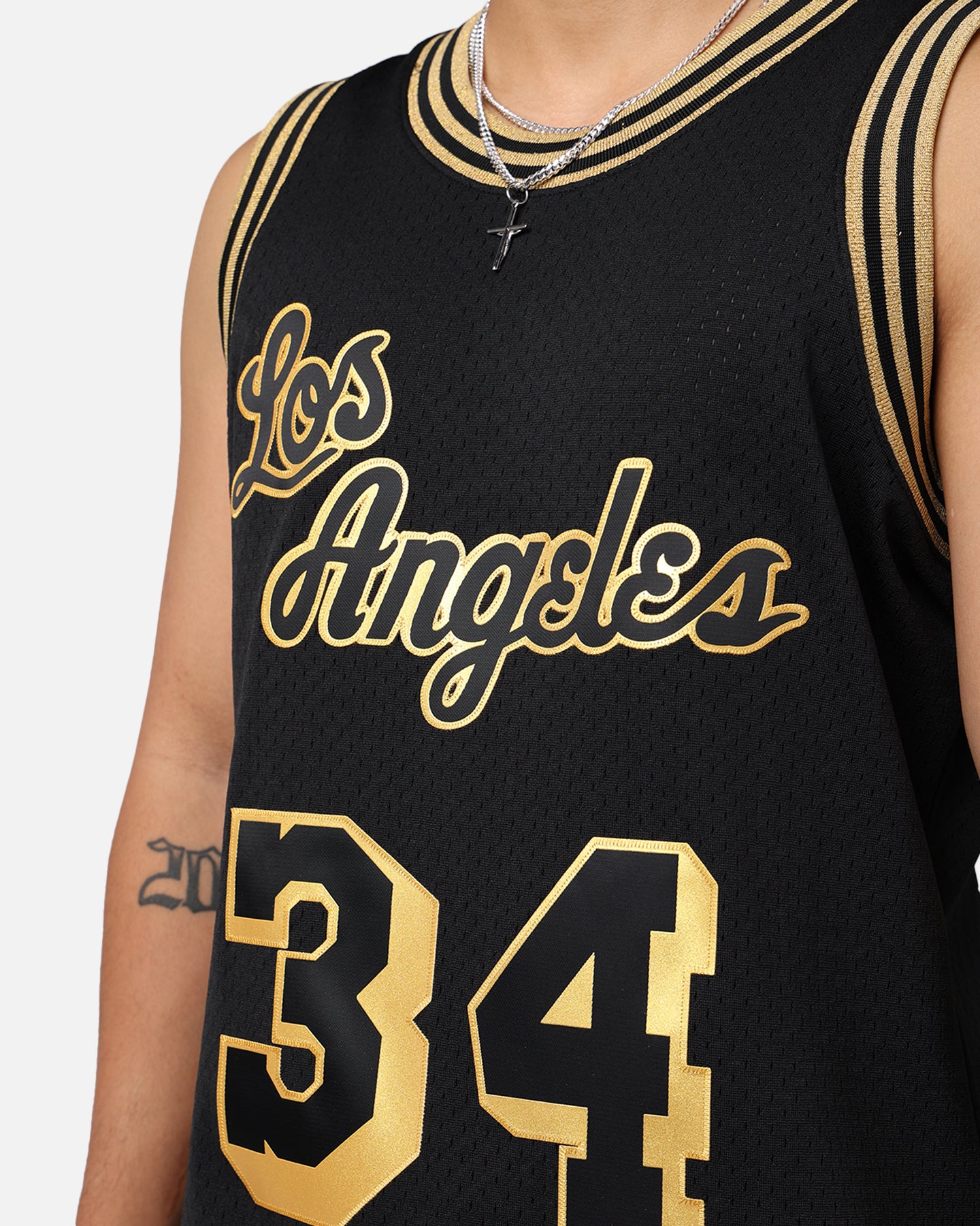 Mitchell & Ness Los Angeles Lakers Shaquille O'Neal '96-97 Swingman Jersey Black/Gold、mySite、zt4zffjzw