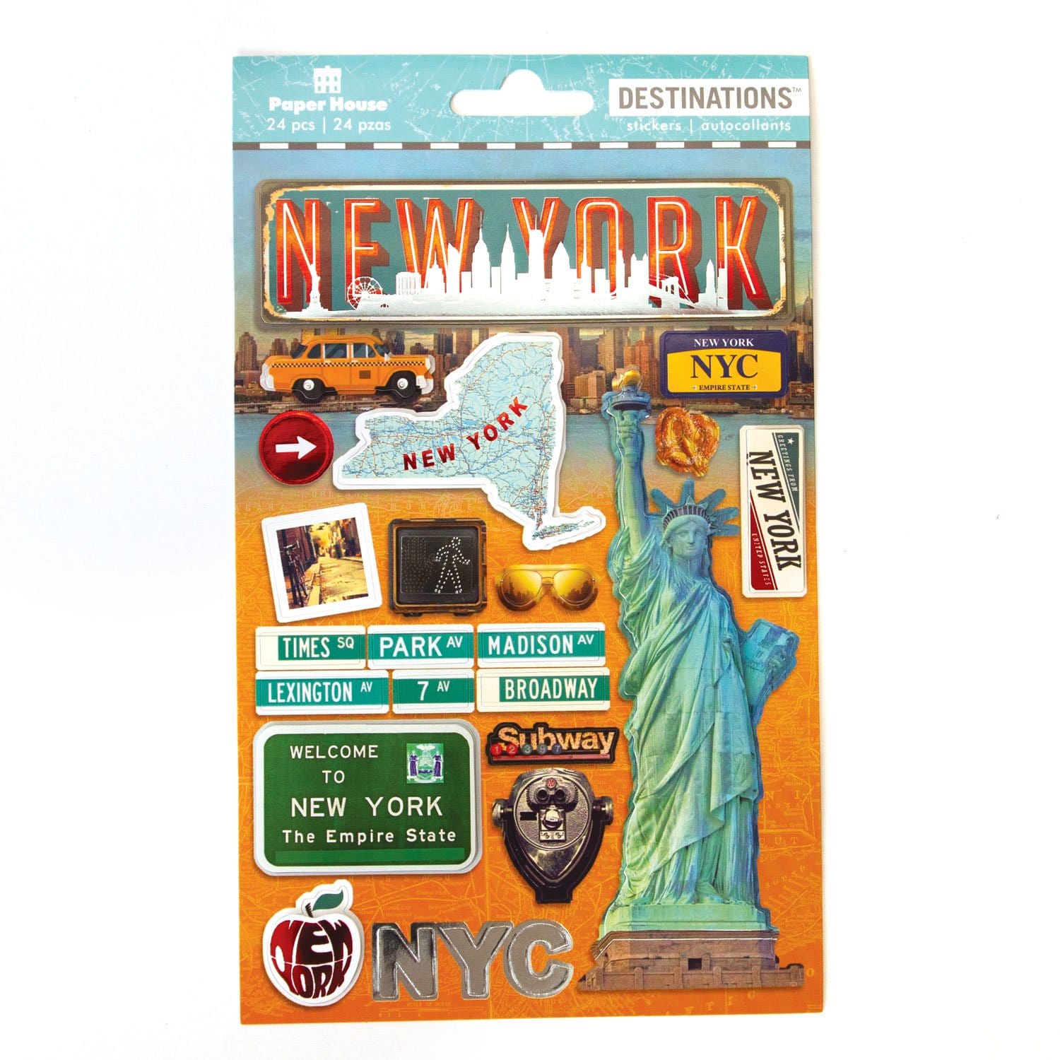  Scrapbook Stickers - 3D New York City、mySite、ghnorth