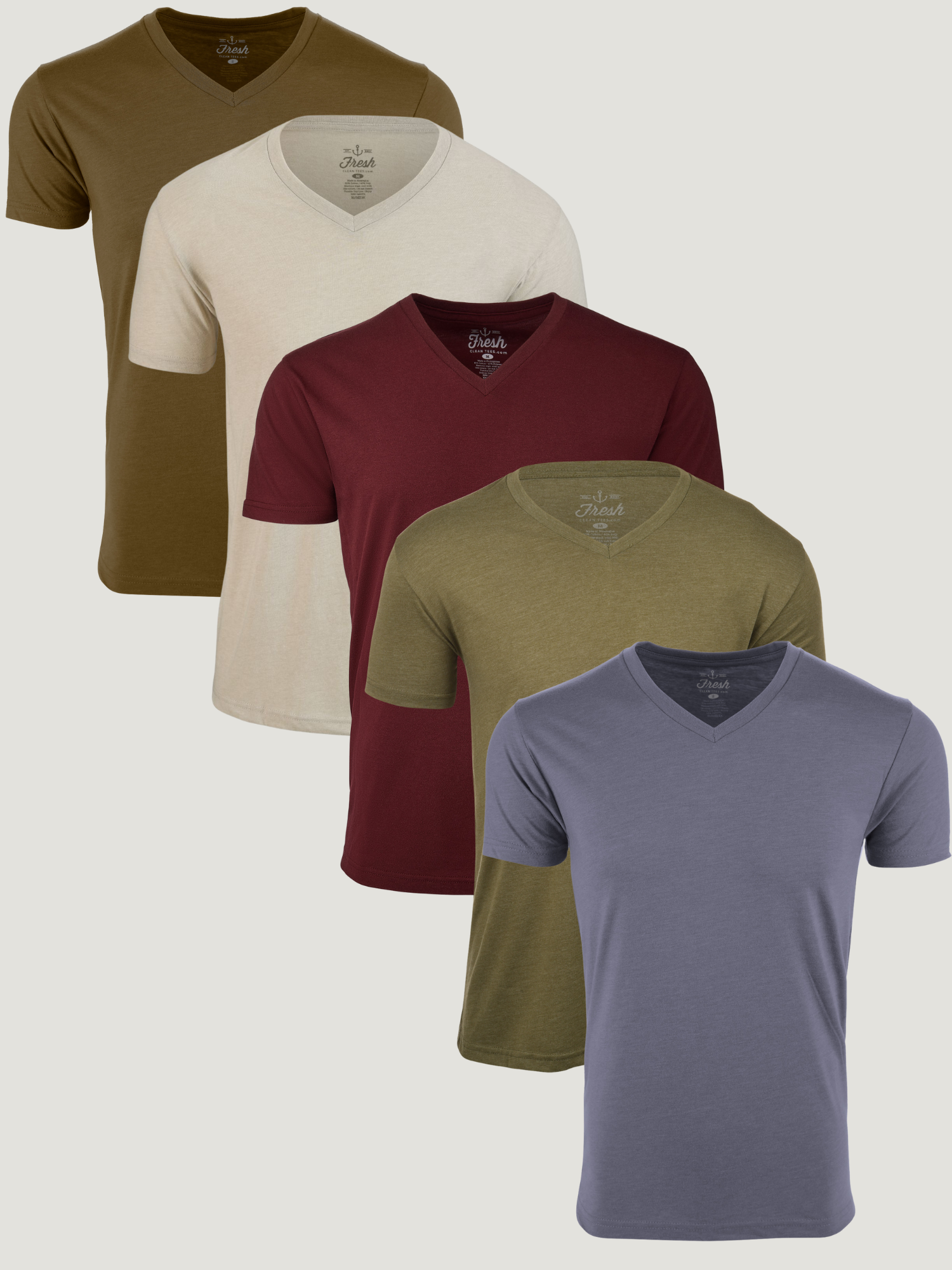 Earth Tone V-Neck 5-Pack FINAL SALE、mySite、ghnorth