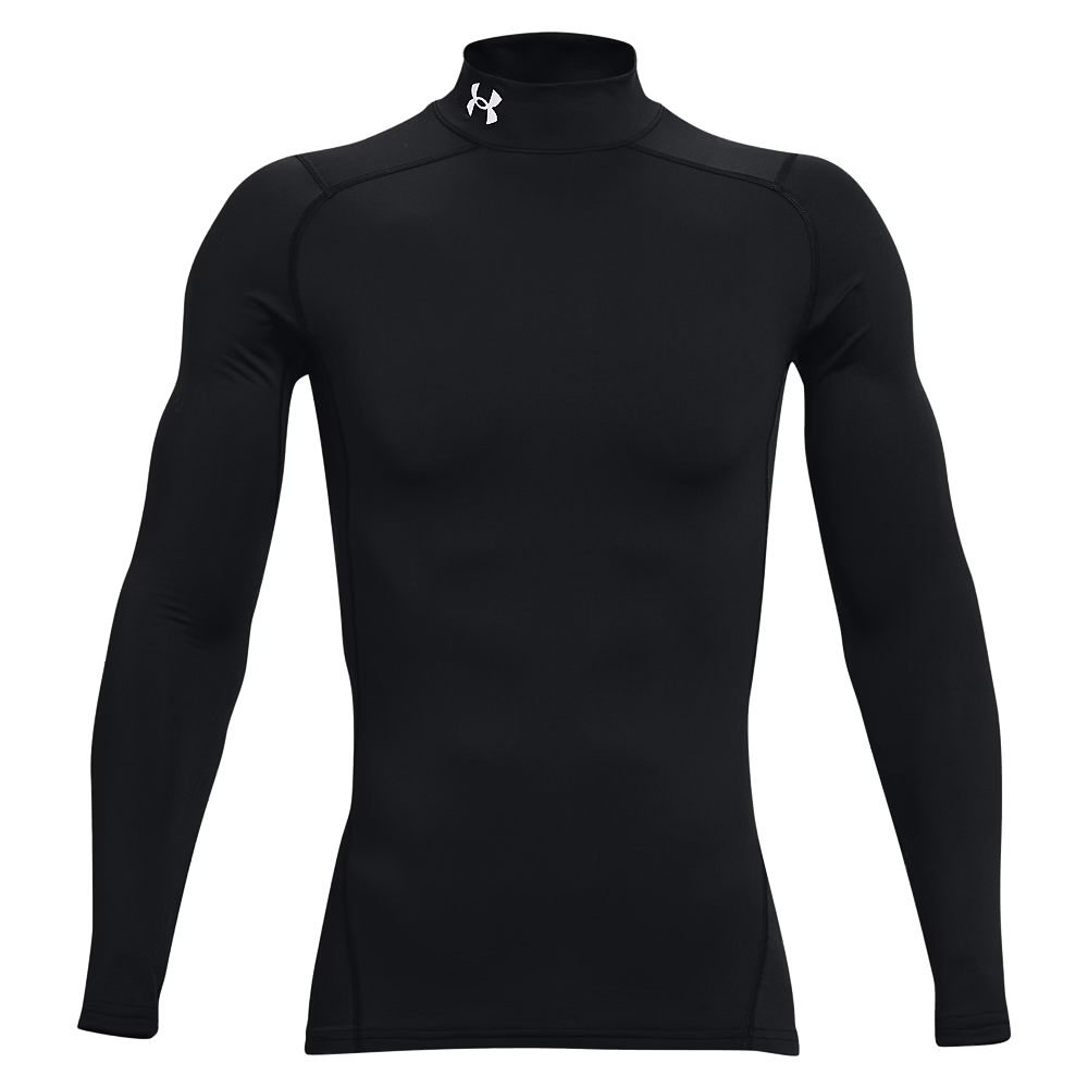Under Armour Youth ColdGear庐 Mock Long Sleeve Compression Shirt - Black、mySite、noshort