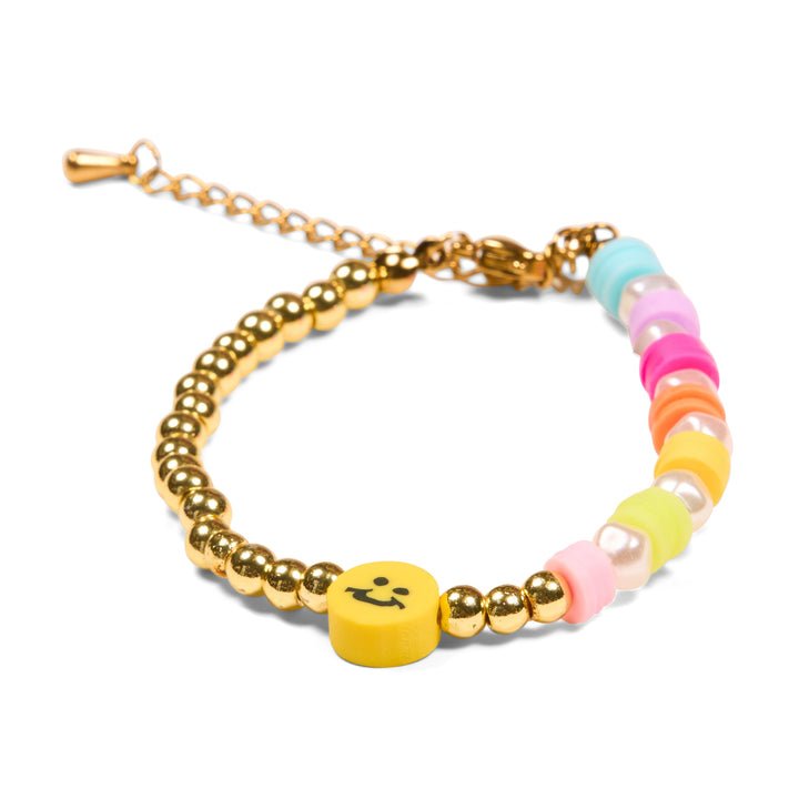  Pearl & Gold Smiley Bracelet、mySite、elrpsem3k