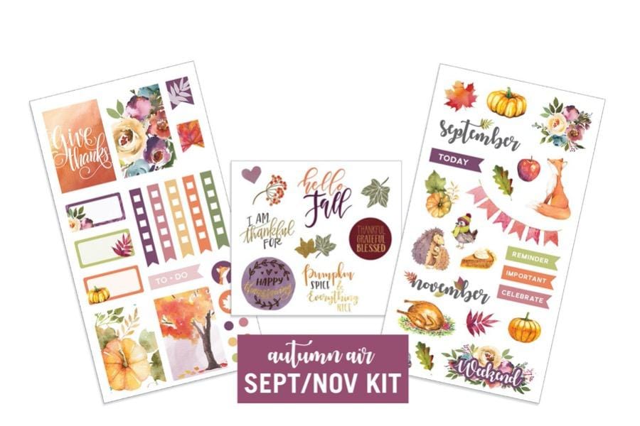 Planner Stickers - Sep/Nov Autumn Air、mySite、ghnorth