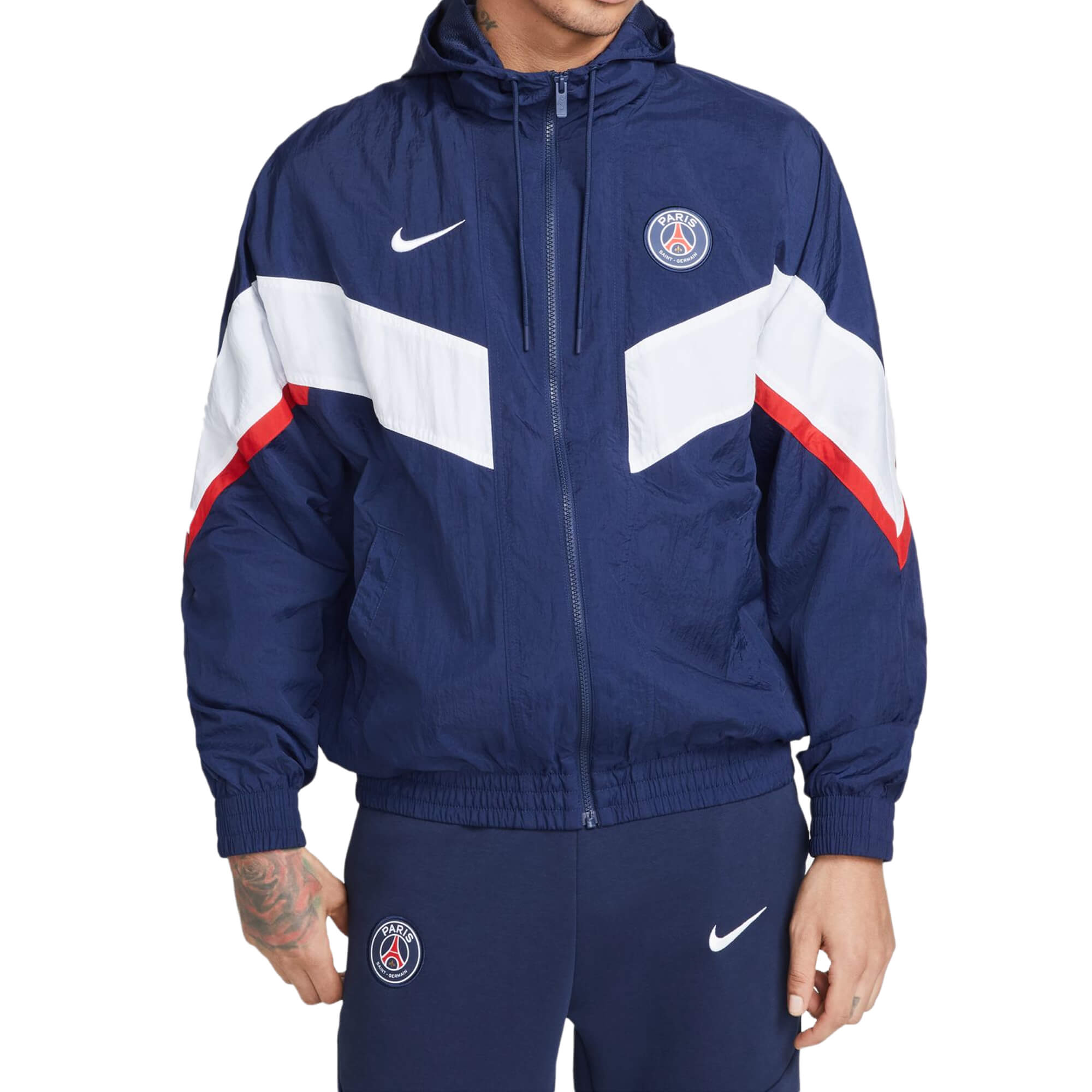 Nike Men's PSG 2022 Strike Woven Jacket Midnight Navy/White、mySite、bottomscart