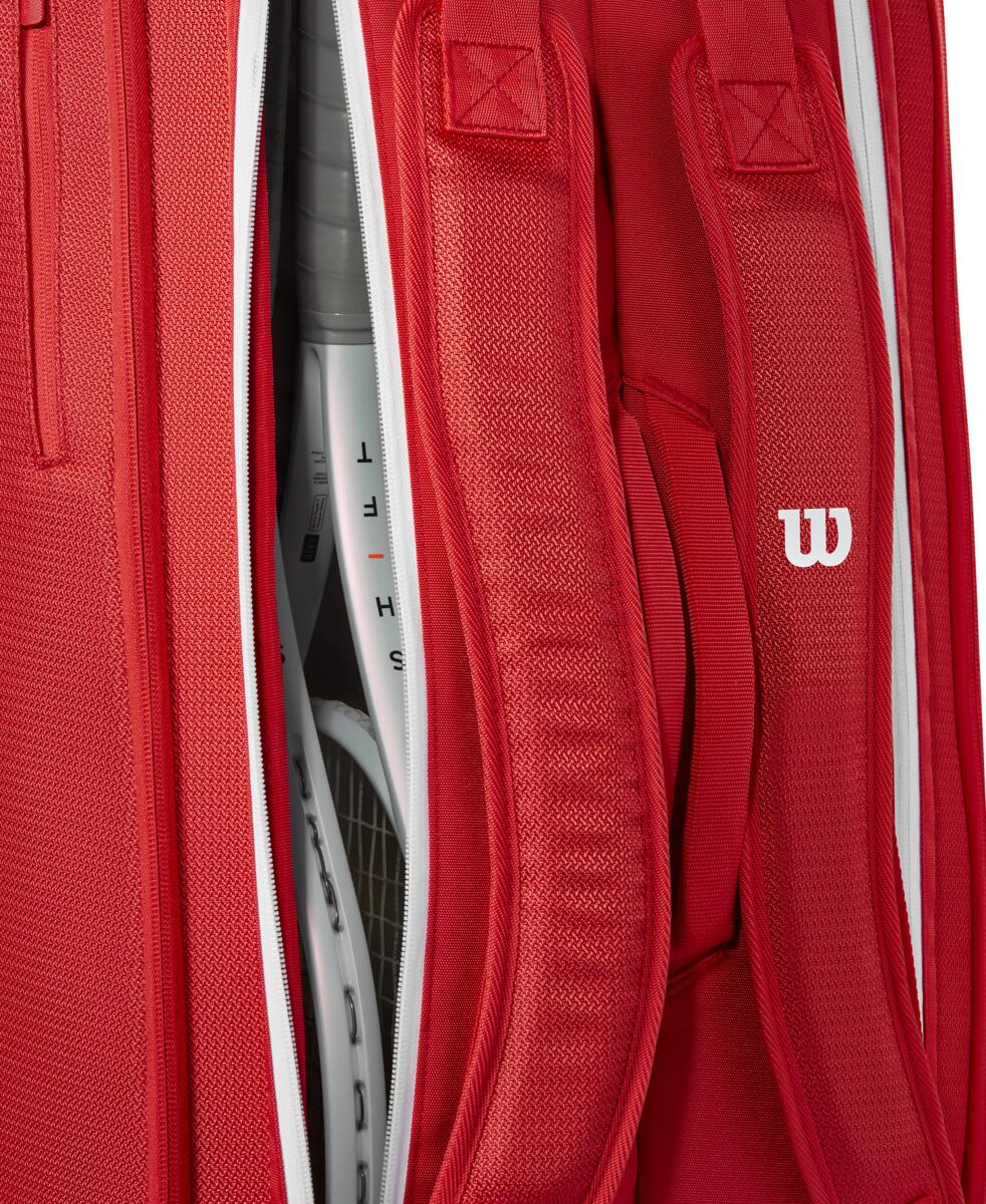 Wilson Super Tour 9 Pack 2025 Racquet Bag (Red)