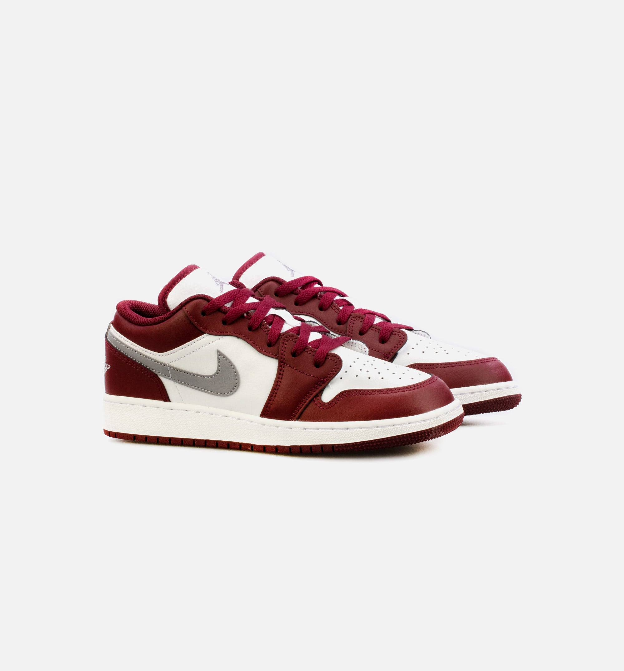 Air Jordan 1 Low Cherrywood Red Cement Grey Grade School Lifestyle Shoe - Cherrywood Red/ Cement Grey、mySite、dreamappss