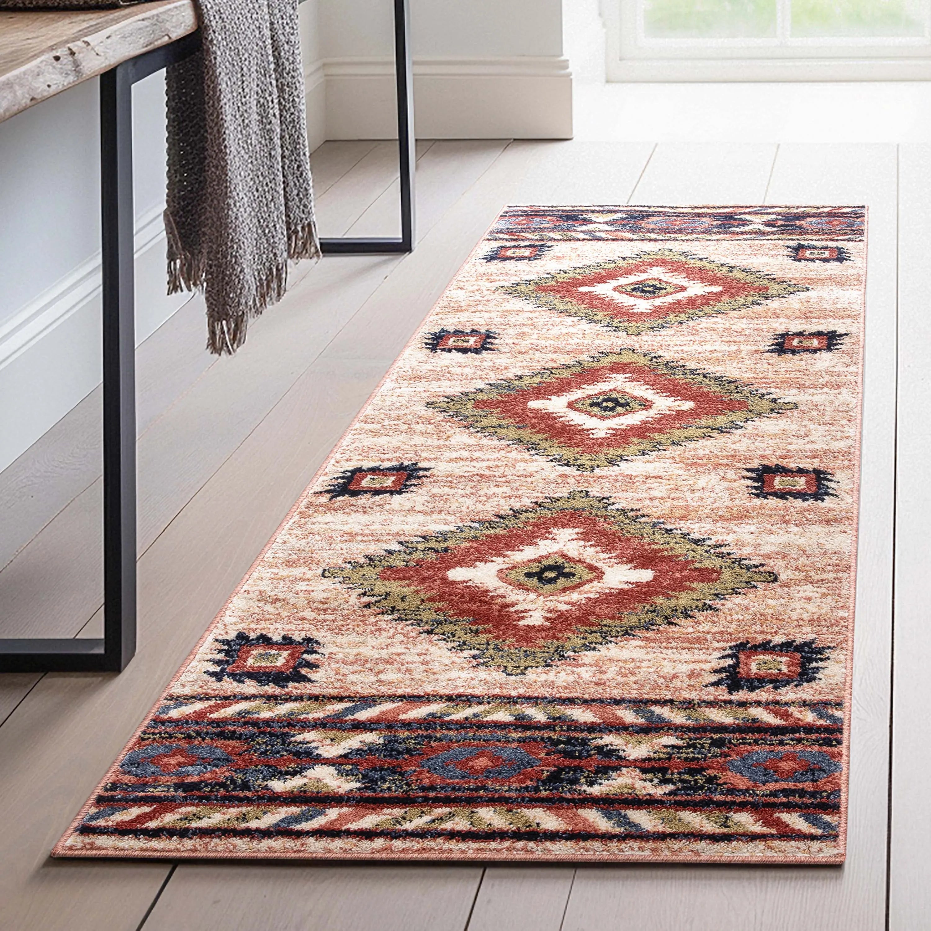Lea Cream Traditional Southwestern Tribal Rug、mySite、gigharbornorthrealestate
