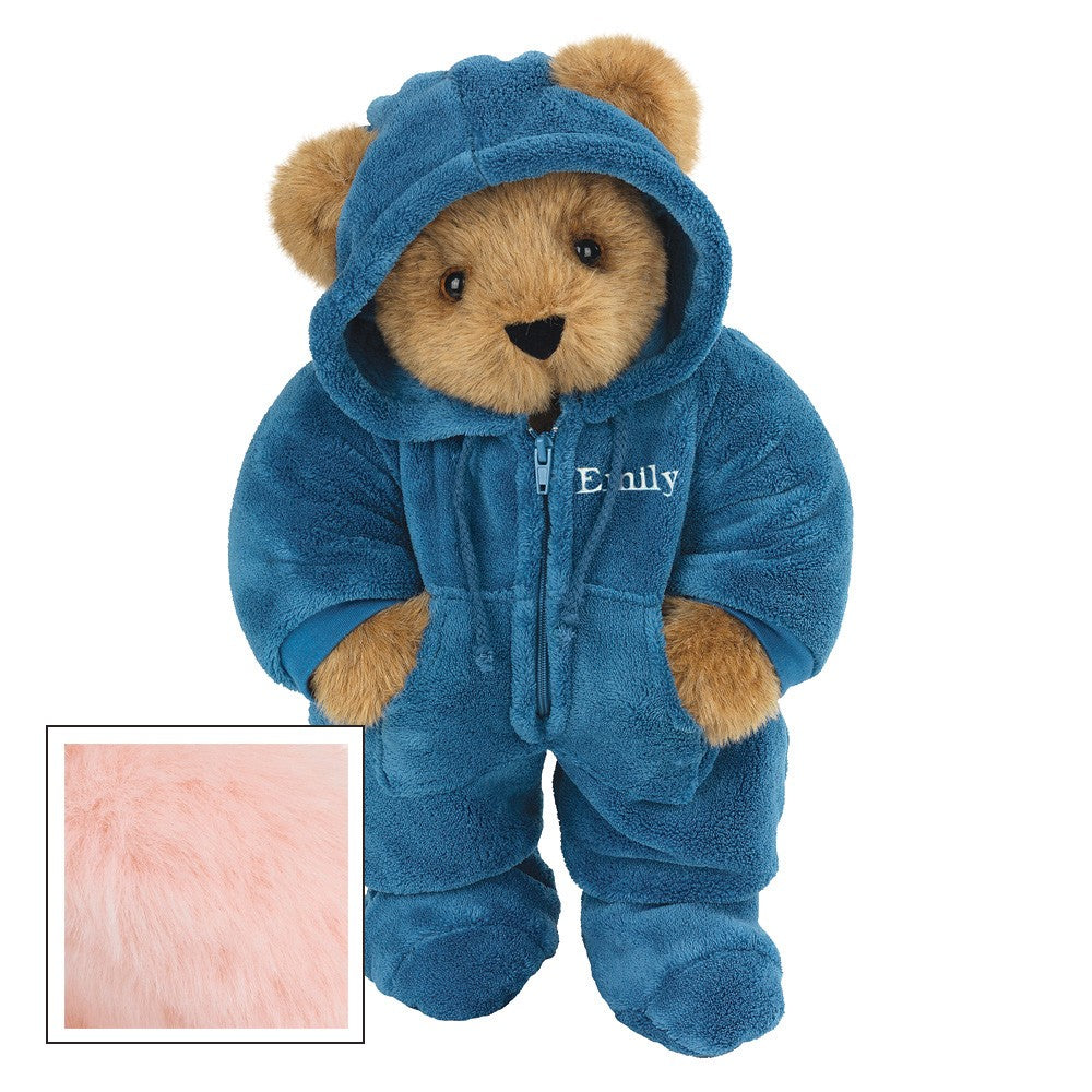 15 In. Hoodie-Footie Bear, Blue、mySite、g9winljtr