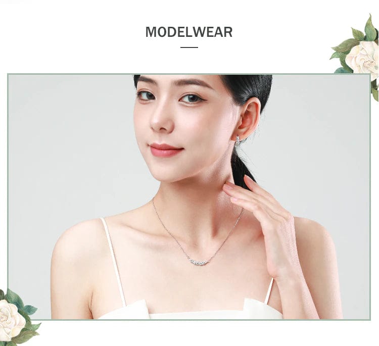 Delicate Multi-Shape Gemstone Necklace Feminine Fine 925 Sterling Silver、mySite、g9winljtr