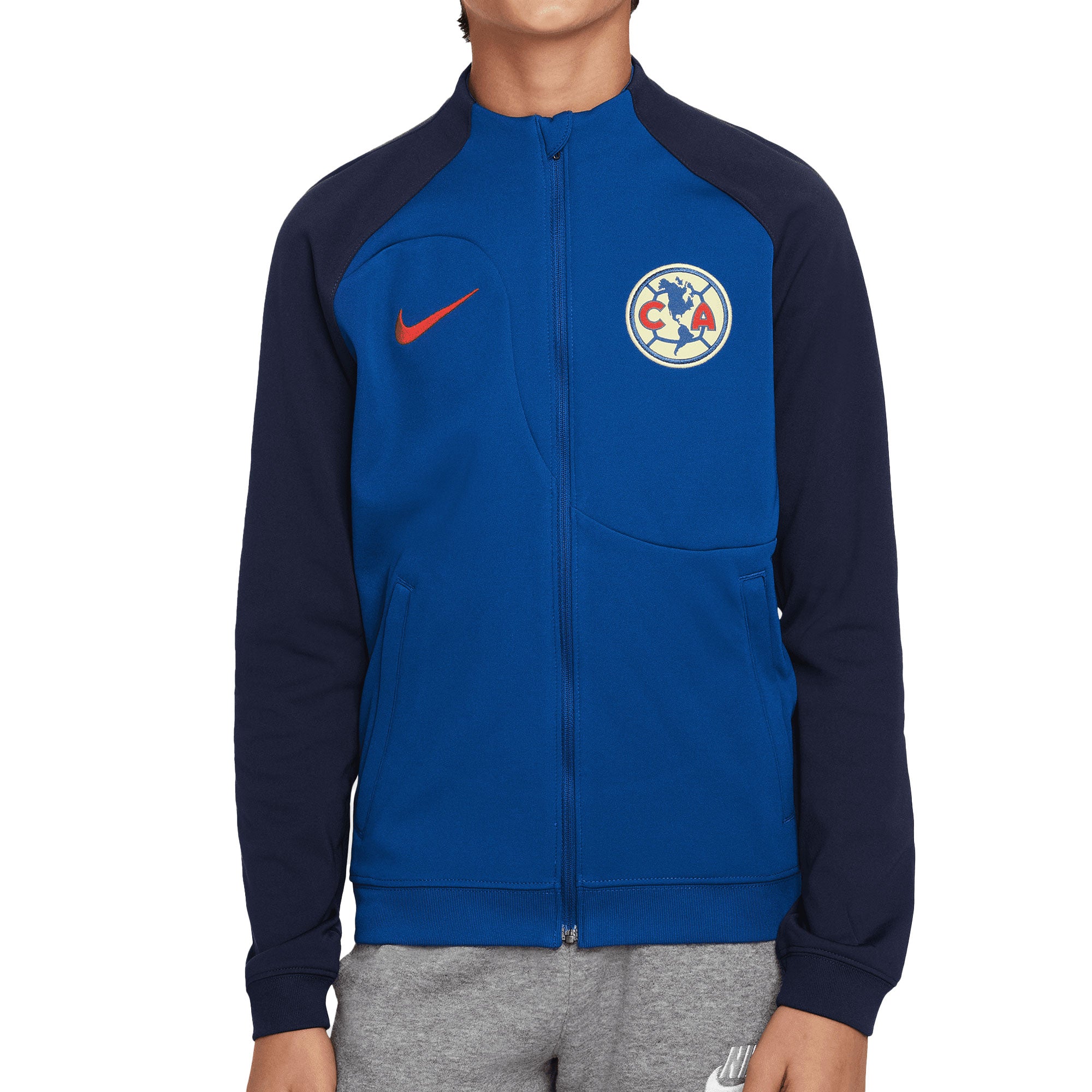 Nike Kids Club America 2023/24 Academy Pro Jacket Blue/Red、mySite、noshort