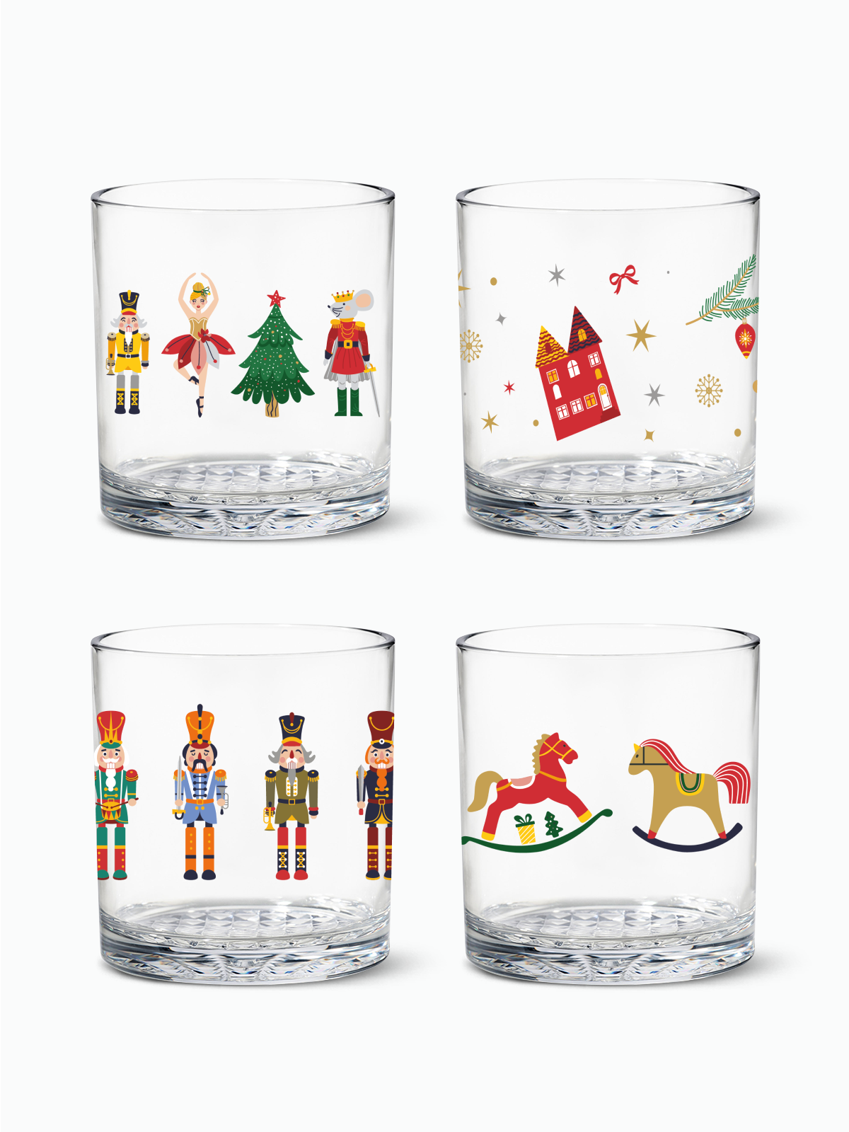 Nutcracker Noel - RESERVE 12oz Old Fashioned Tritan Copolyester Glass、mySite、camillekostekn