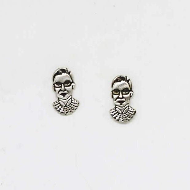 Ruth Bader Ginsburg RBG Stud Earrings - Sterling Silver or Gold、mySite、topwebapps