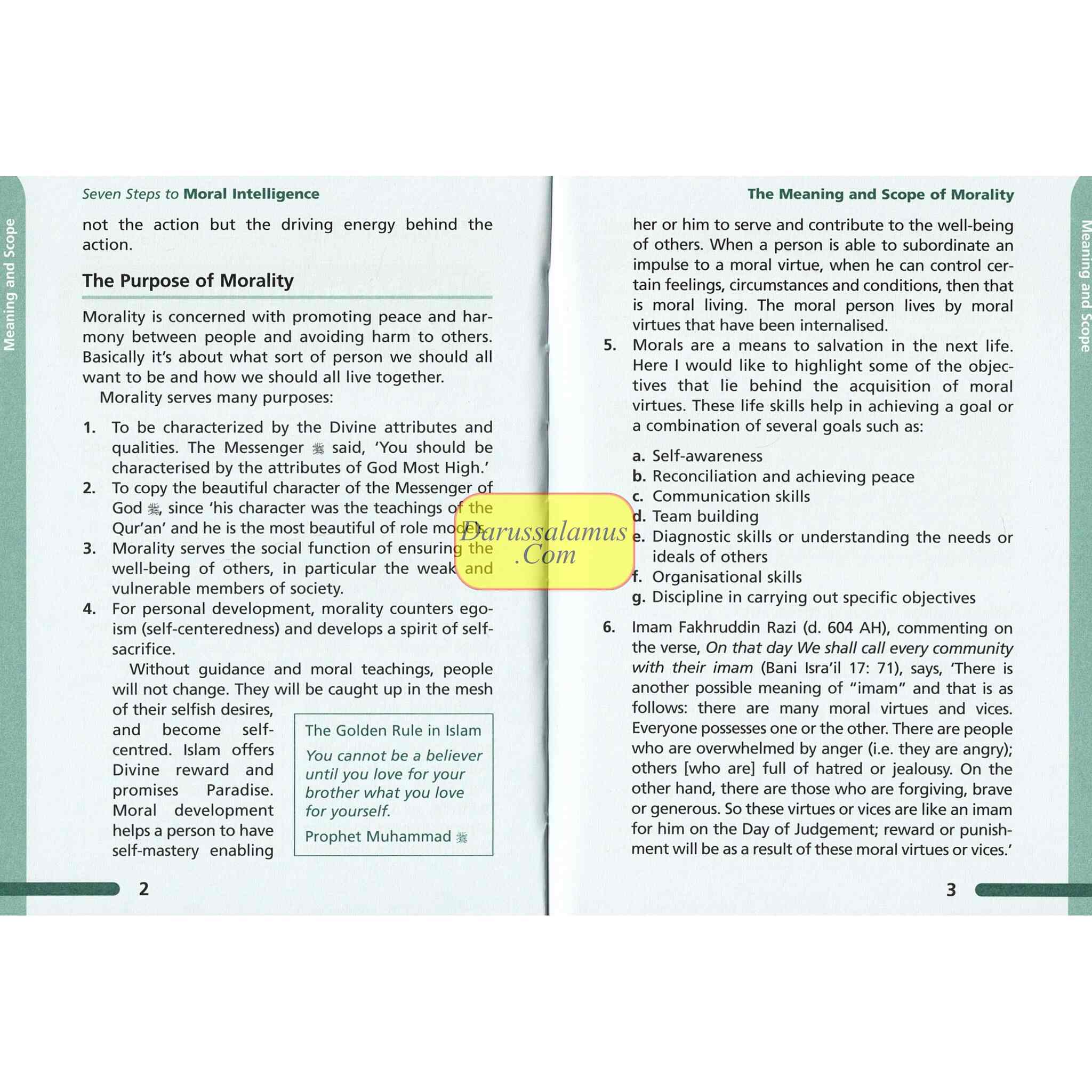 Seven Steps to Moral Intelligence by Musharraf Hussain、mySite、topwebapps