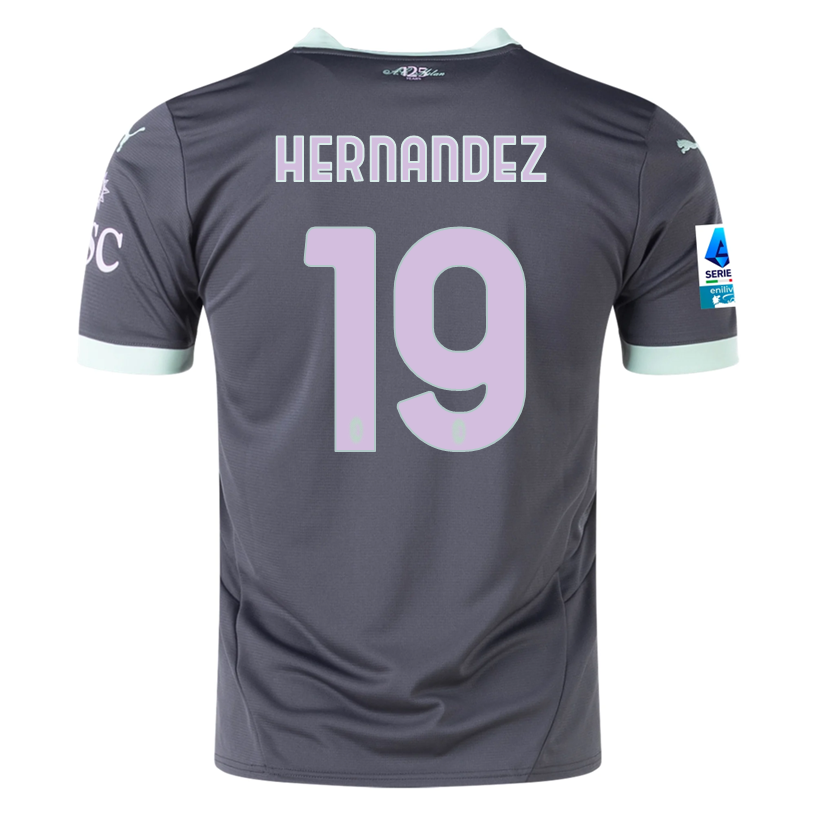 Puma AC Milan Theo Hernandez Third Jersey w/ Serie A Patch 24/25 (Shadow Gray/Fresh Mint)、mySite、shPuma AC Milan Theo Hernandez Third Jersey w/ Serie A Patch 24/25 (Shadow Gray/Fresh Mint)、mySite、glenpowelloop_name