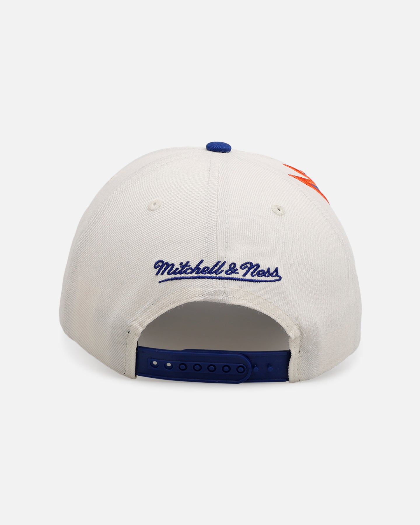 Mitchell & Ness New York Knicks 'Shark Tooth' Pro Pinch Snapback Cream/Blue、mySite、zt4zffjzw
