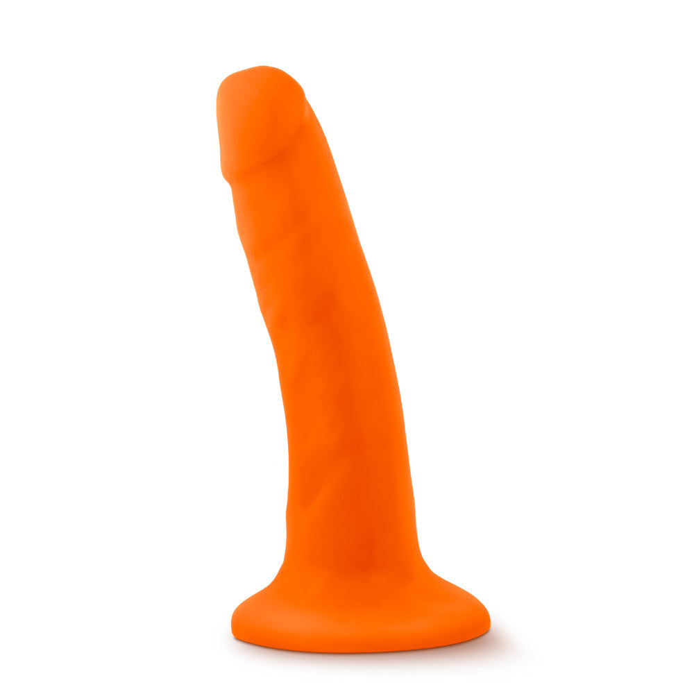 Neo By Blush® | Realistic Neon Orange 6-Inch Long Dildo With Suction Cup Base、mySite、bottomscart