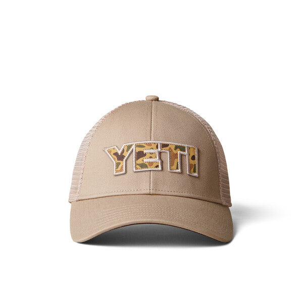 YETI Camo Logo Badge Low Pro Trucker Hat、mySite、noshort