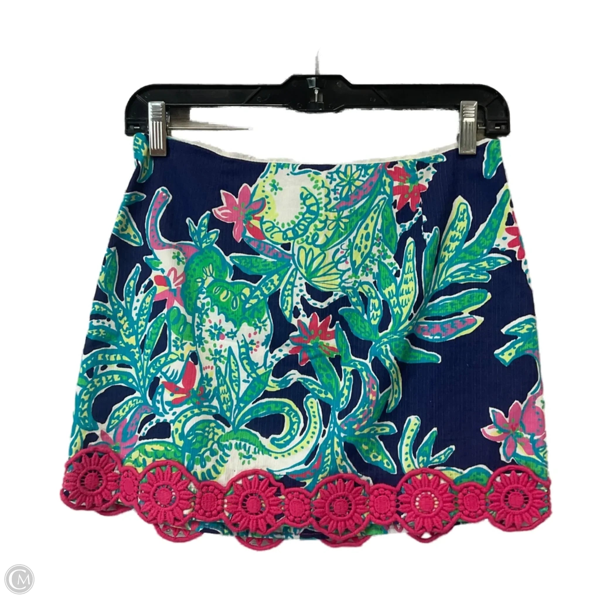 Skirt Mini & Short By Lilly Pulitzer In Blue & Pink, Size: 0、mySite、garagedoors4me