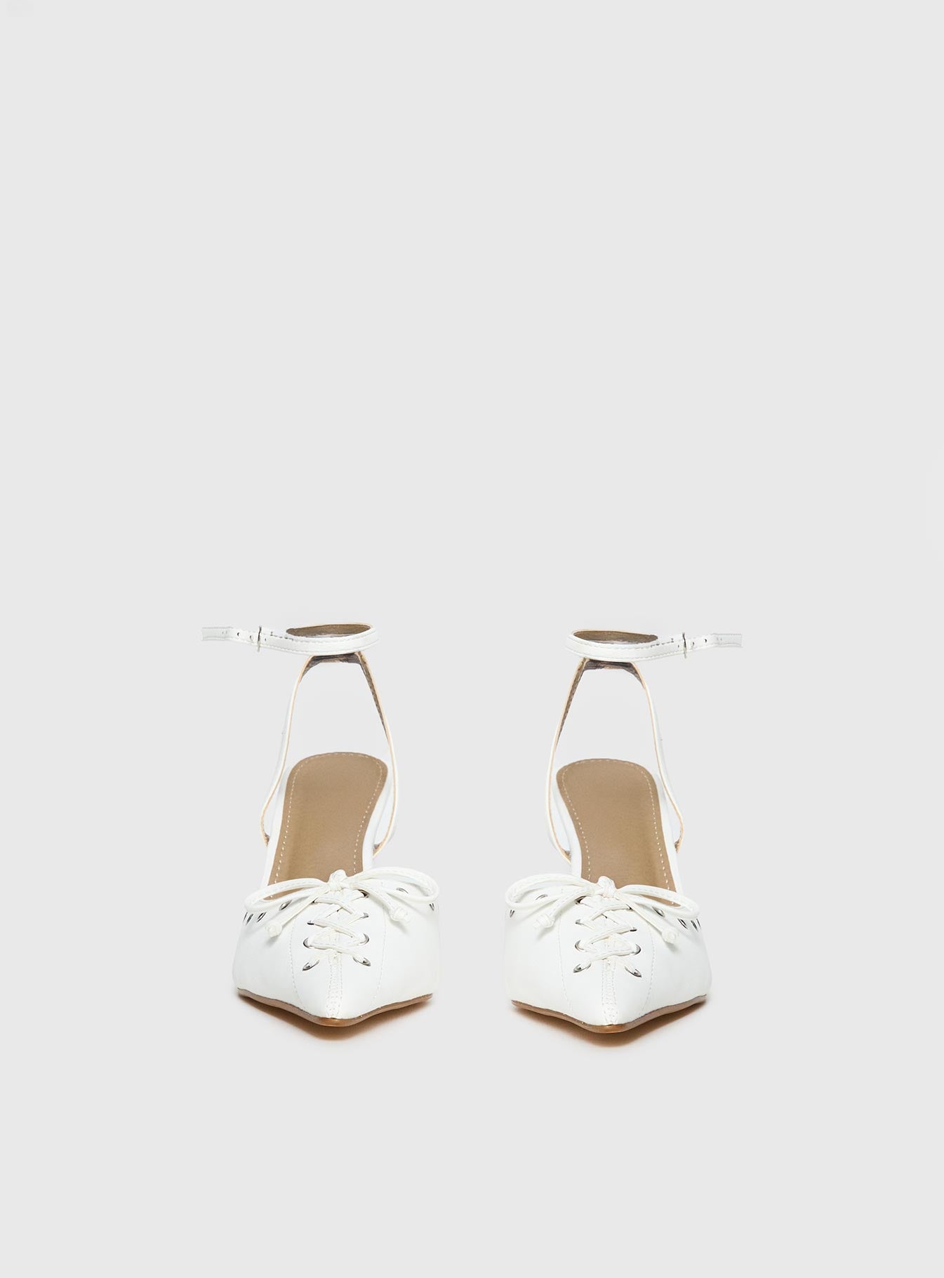 Nilah Pointed Toe Heels White、mySite、solidvoid