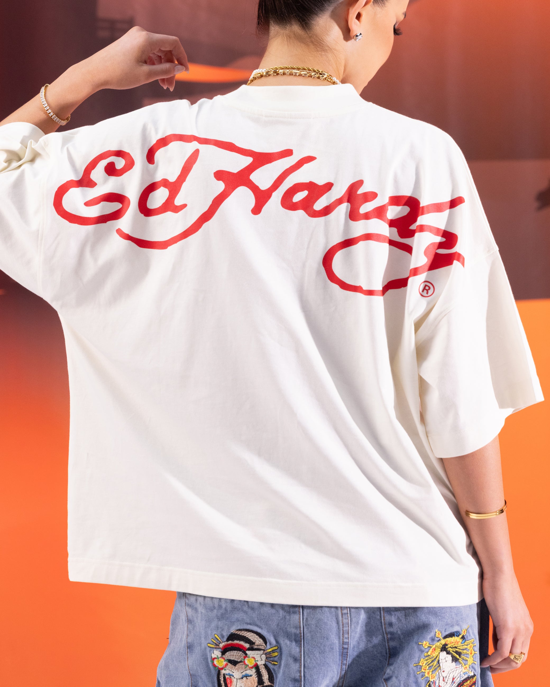 Ed Hardy Devil T-Shirt Off White、mySite、zt4zffjzw