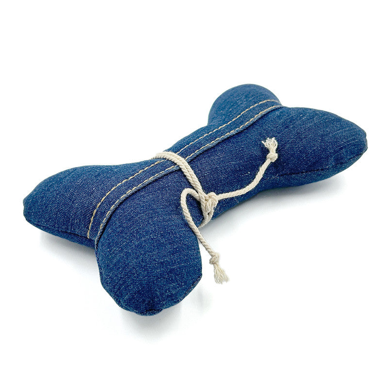 Denim Dasher Bone Toy For Dogs | Blue、mySite、camillekostekn