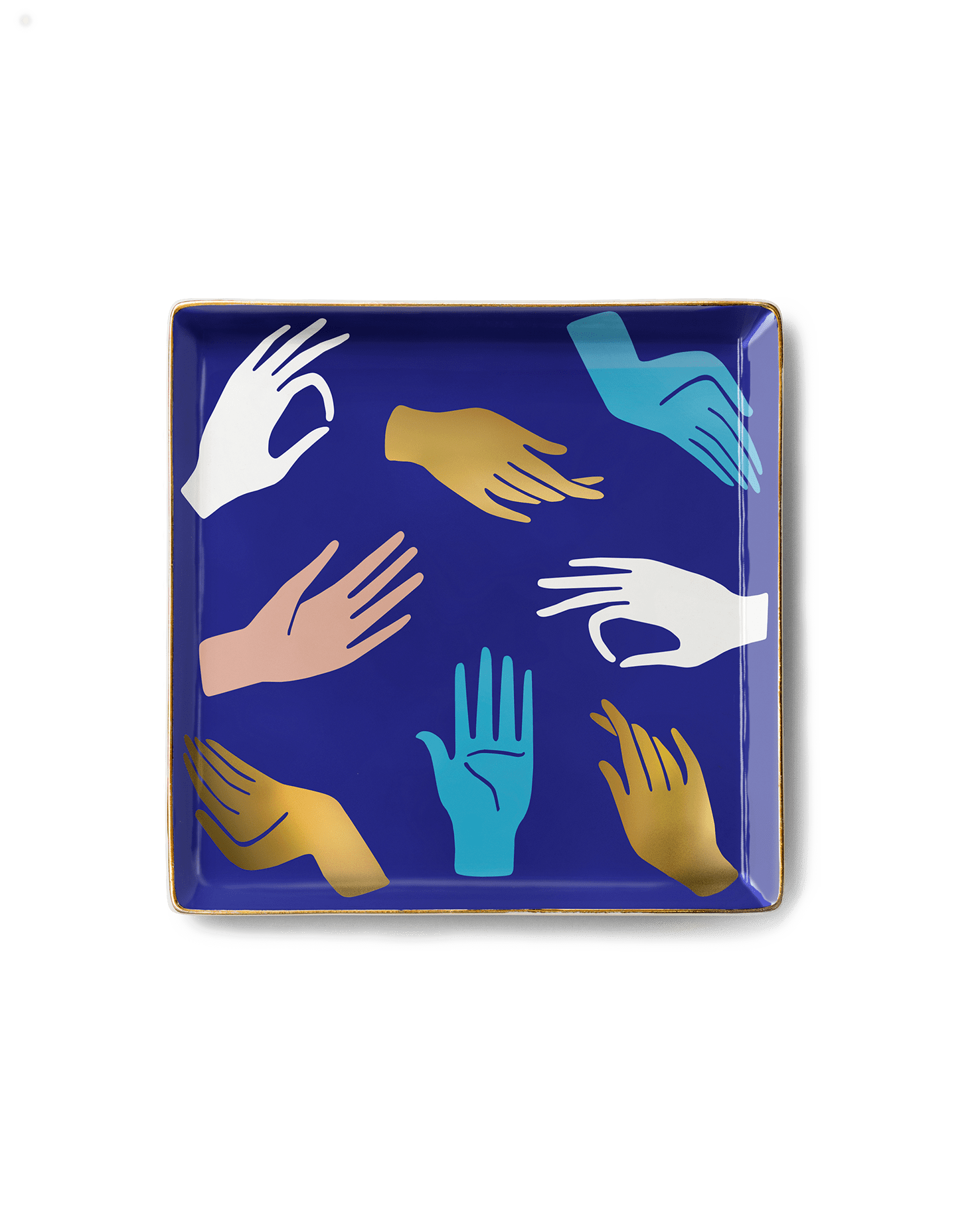 Ceramic Hamsa Tray by Octaevo - Blue、mySite、topwebapps