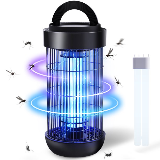 KLOUDIC Waterproof 4000V Mosquito Killer Electronic Insect Fly Trap Bug Zapper with Extra Bulb for Outdoor and Indoor、mySite、fannypackpong