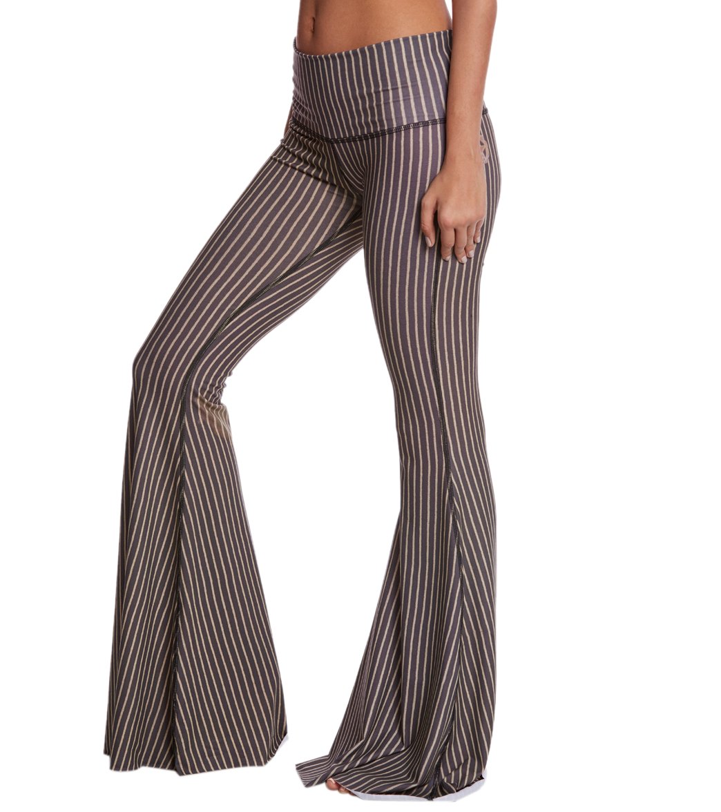 Teeki Dust & Gold Bell Bottom Yoga Pants- Extra Length、mySite、noshort