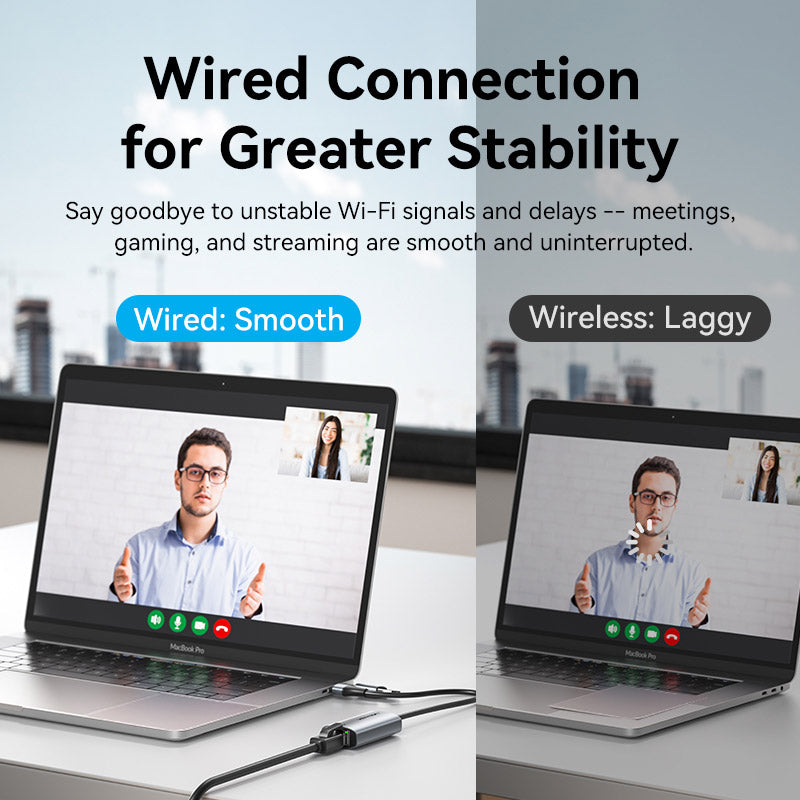 Vention USB-C/USB-A to Gigabit Ethernet Adapter、mySite、fannypackpong