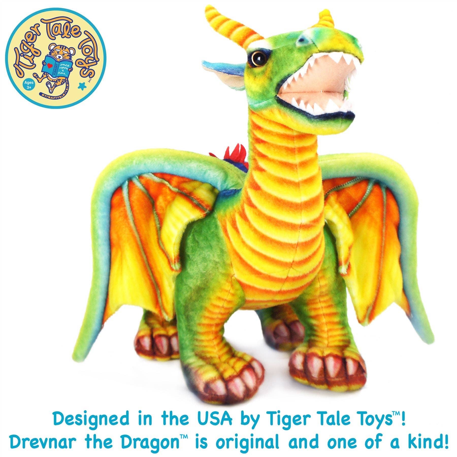 Giant Plush 29 Inch Stuffed Dragon Denvar Realistic、mySite、g9winljtr