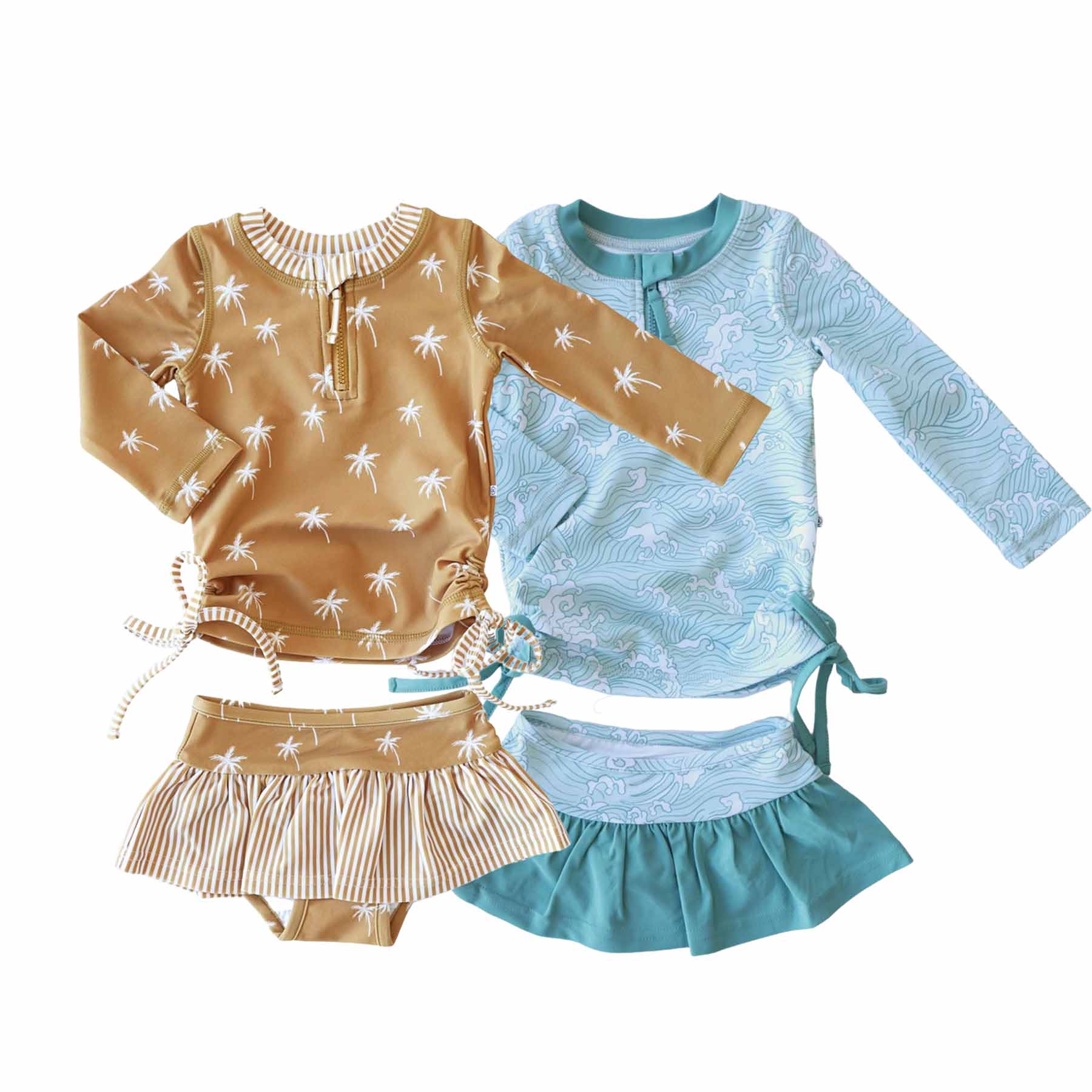  Long Sleeve Rash Guard Top With Ruffle Skirt | All Prints、mySite、layawaytickets