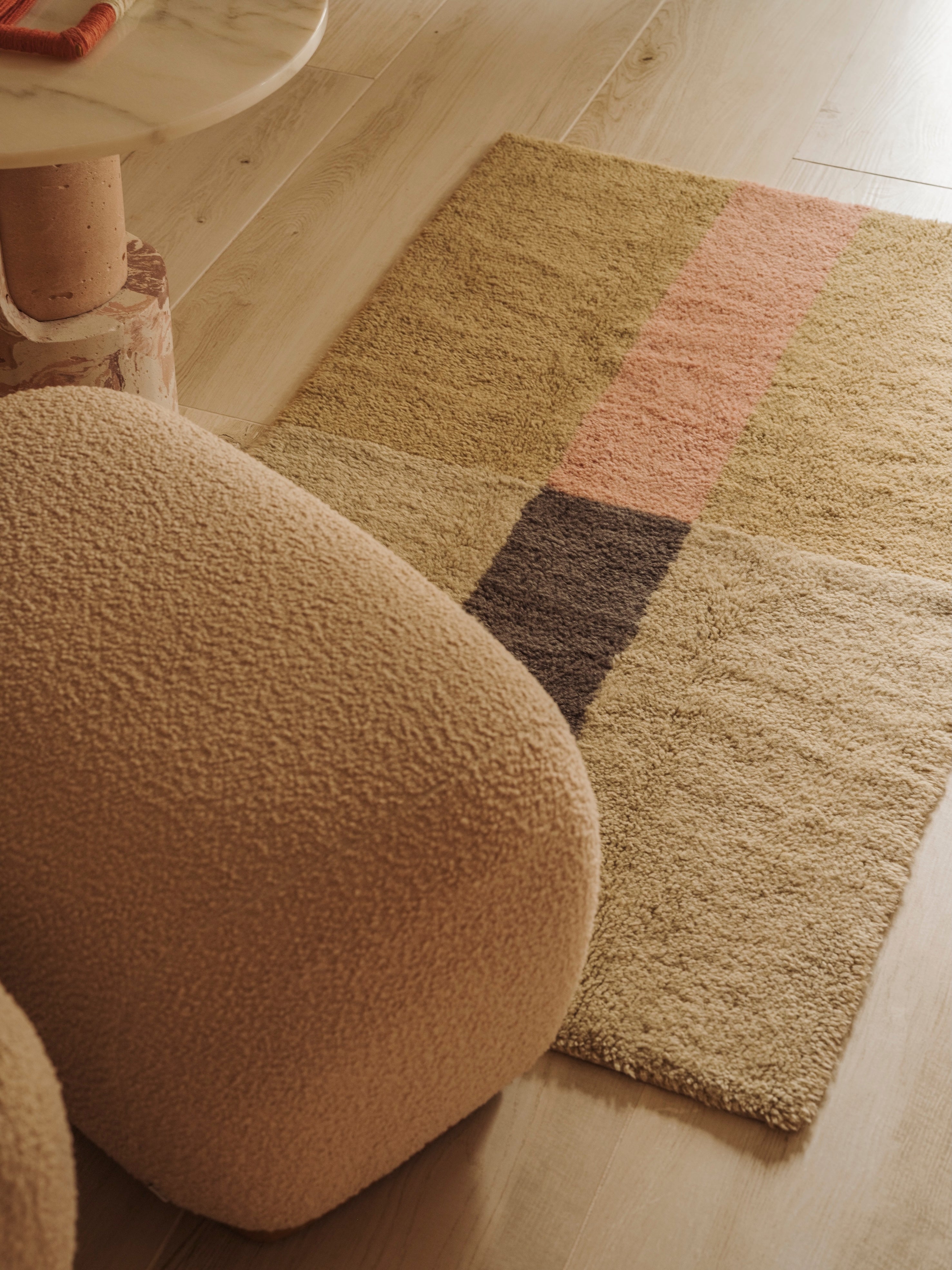 Chroma Dusty Pink Wool Washable Area Rug、mySite、gigharbornorthrealestate