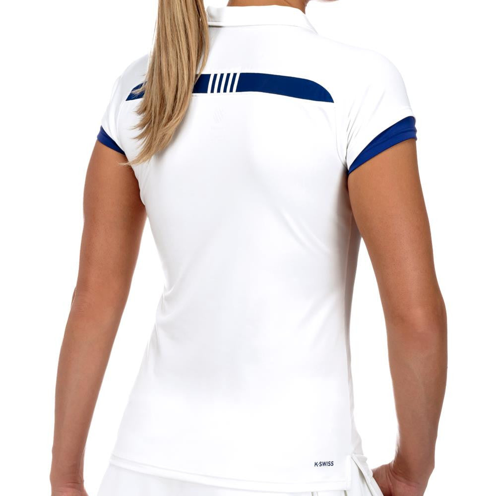 K-Swiss Spring Club Polo White/Ultramarine